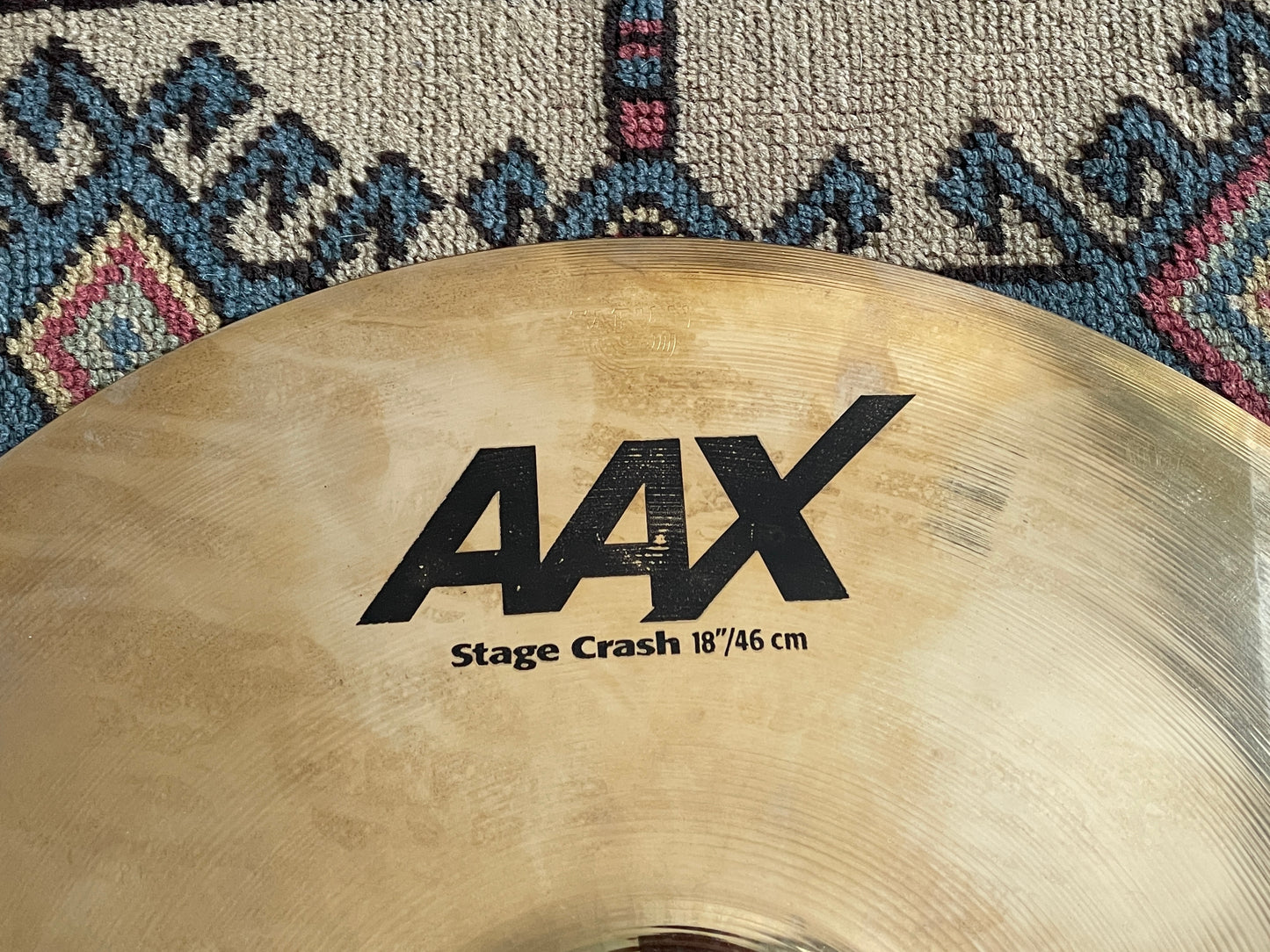 18" Sabian AAX Stage Crash Cymbal Brilliant 1562g 21808XB