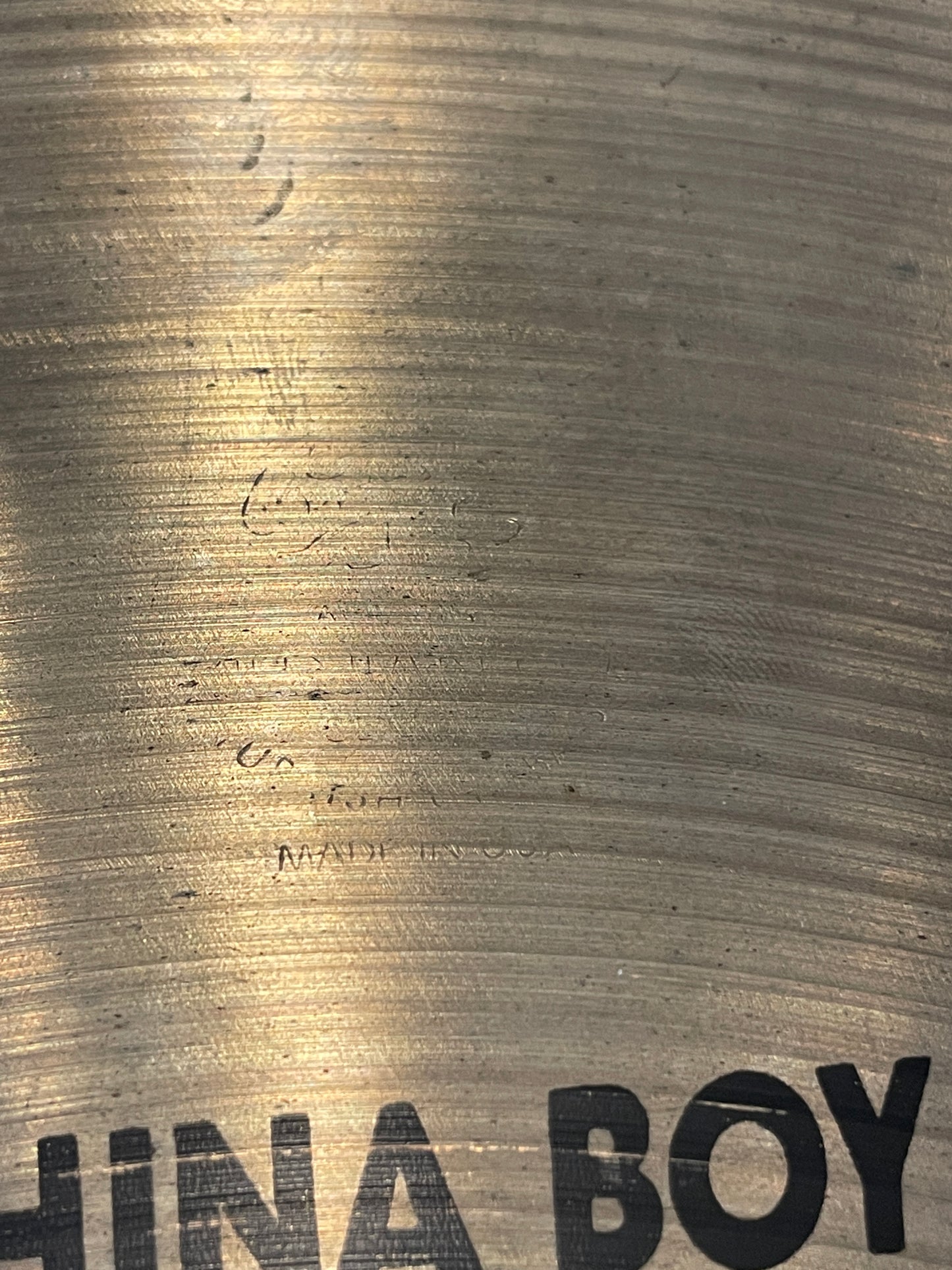 18" Zildjian A 1980s China Boy High Cymbal 1348g