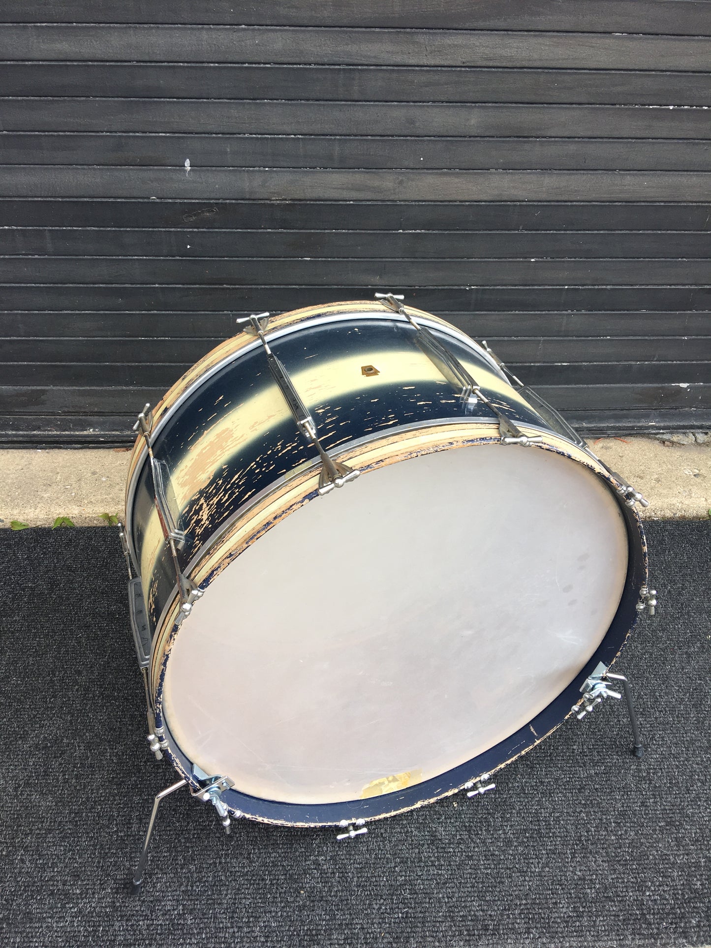 1960s Ludwig 14x28 Bass Drum Blue/Silver Duco