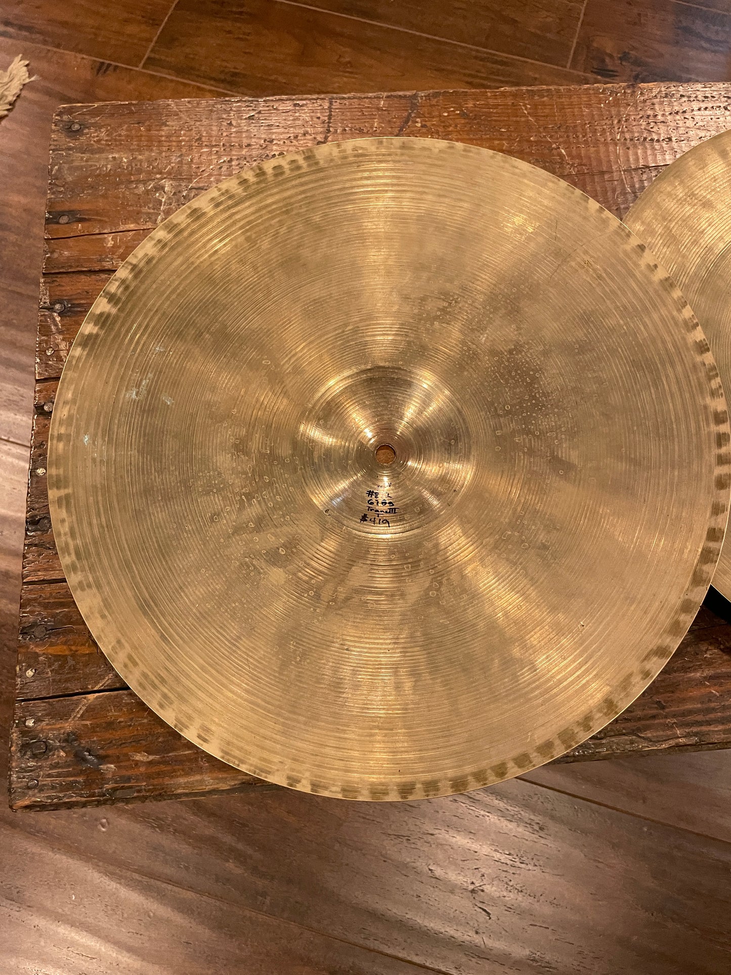 14" Zildjian A 1951-52 Trans Stamp III Hi-Hat Cymbal Pair 678g/700g #812 *Video Demo*