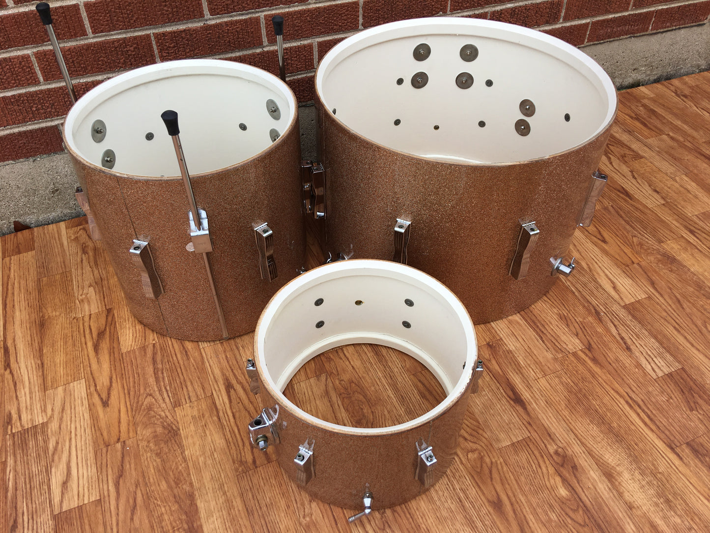 1967 Ludwig Club Date Drum Set W/ Matching Snare - Champagne Sparkle
