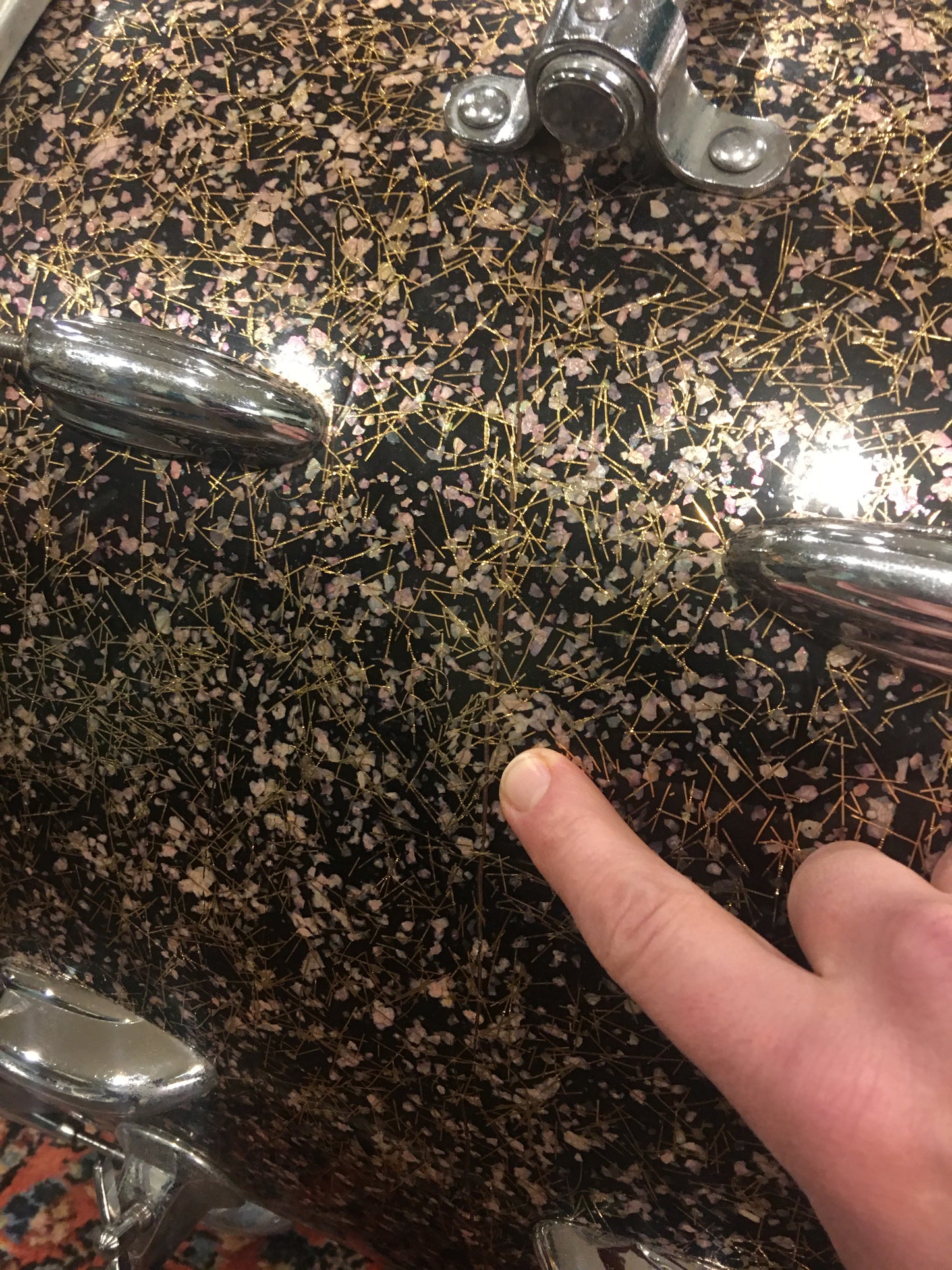 1958 Slingerland 14x22 Capri Pearl Bass Drum