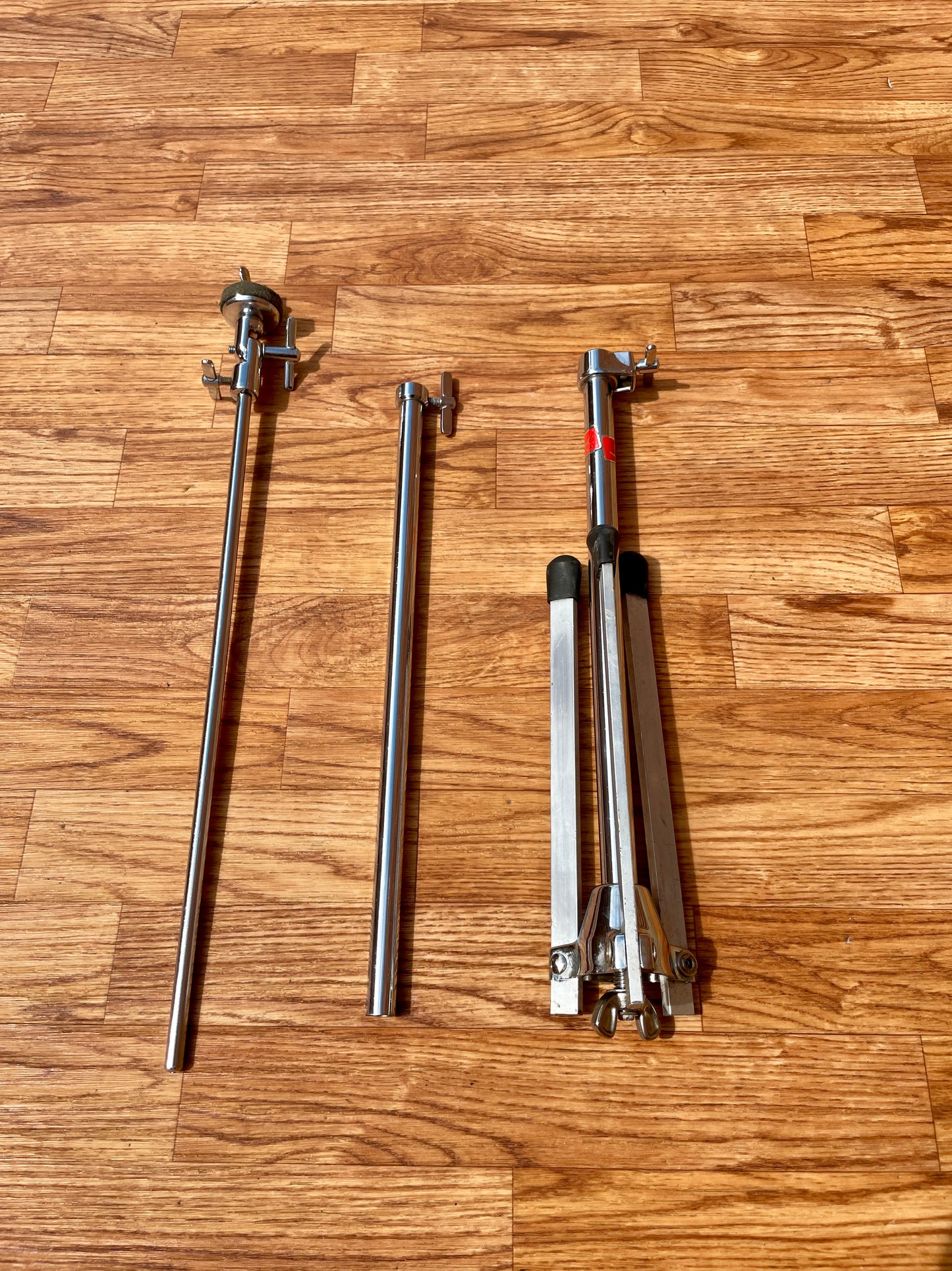 1970s Slingerland 33F Flush Base Straight Cymbal Stand Red Label Flat Base