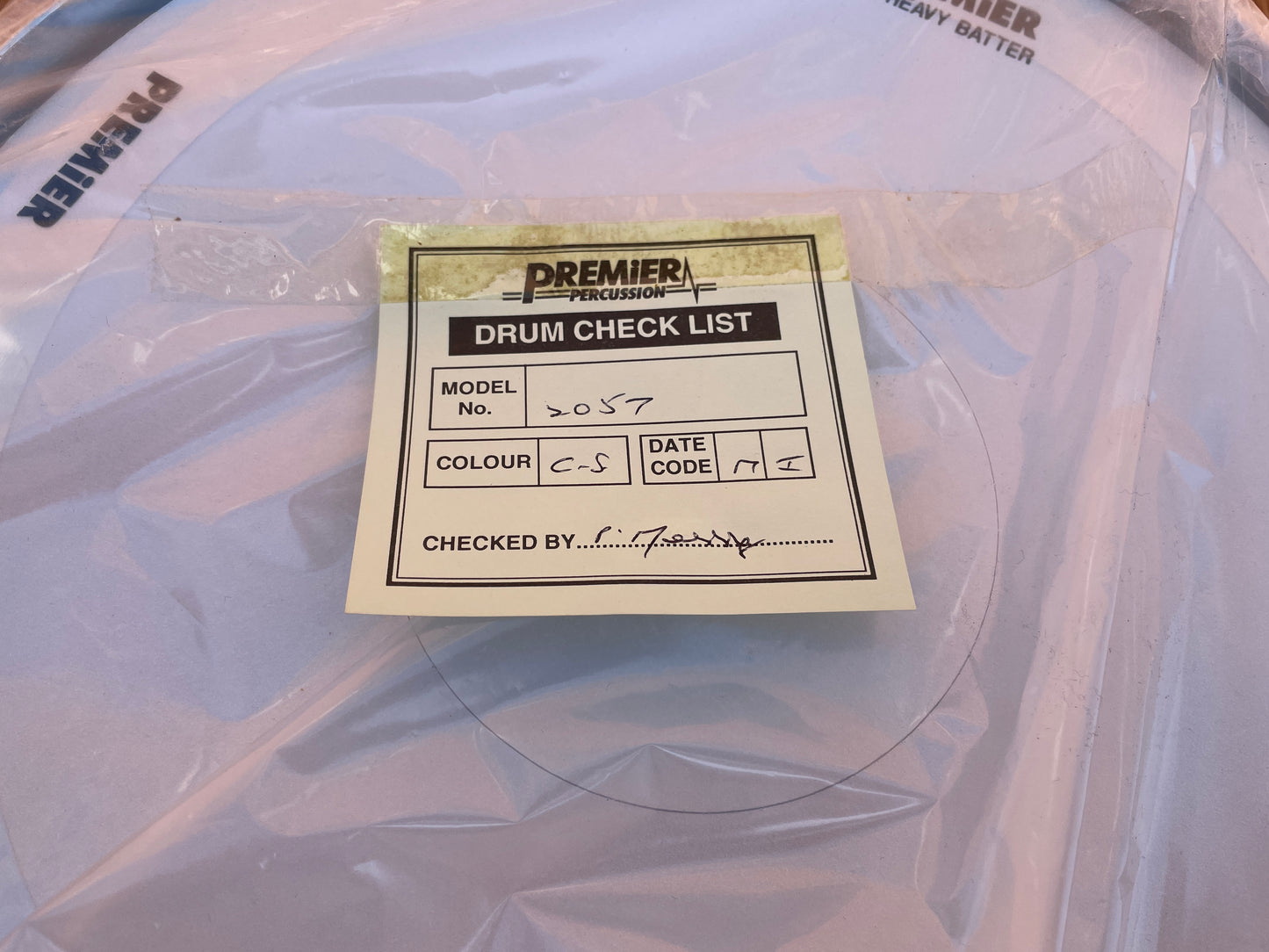 NOS Premier 7x14 Signia Maple Snare Drum Cherrywood 10-Lug