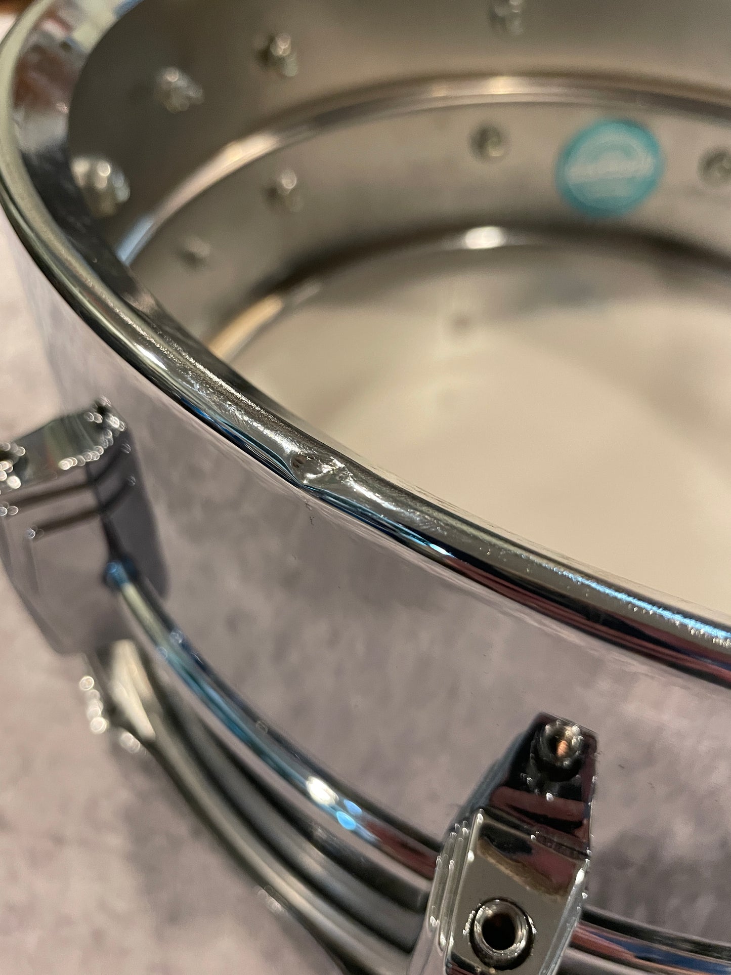 1970s-1980s Ludwig 6.5x14 LM402 Supraphonic Snare Drum