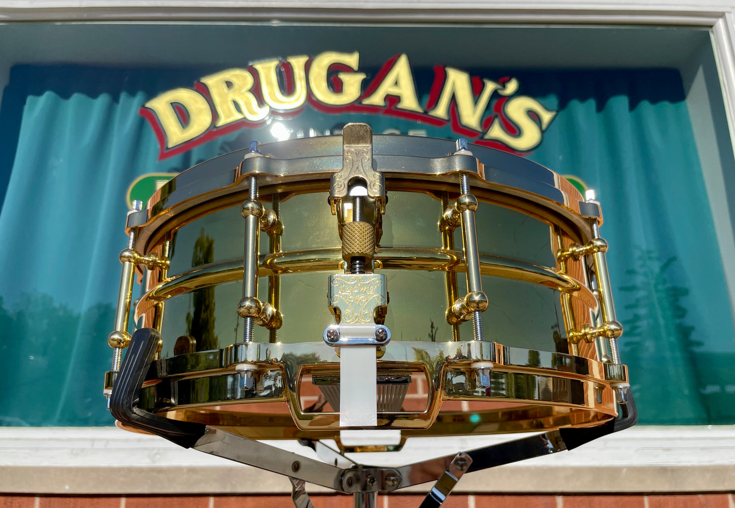 2000 Ludwig 5x14 Limited Edition Brass Millennium Snare Drum #36 of 100