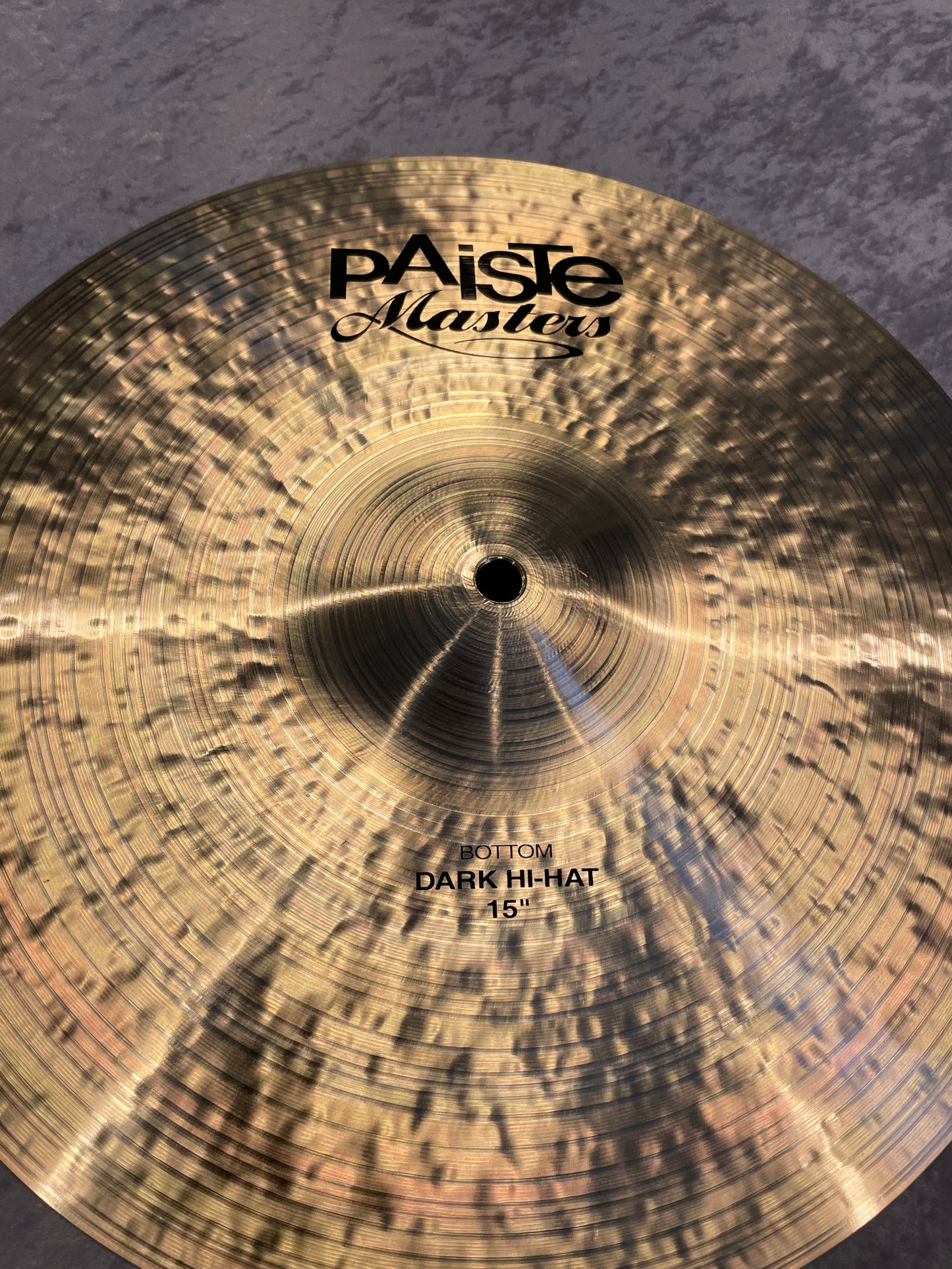 15" Paiste Masters Dark Hi-Hat Cymbal Pair 906g/1390g