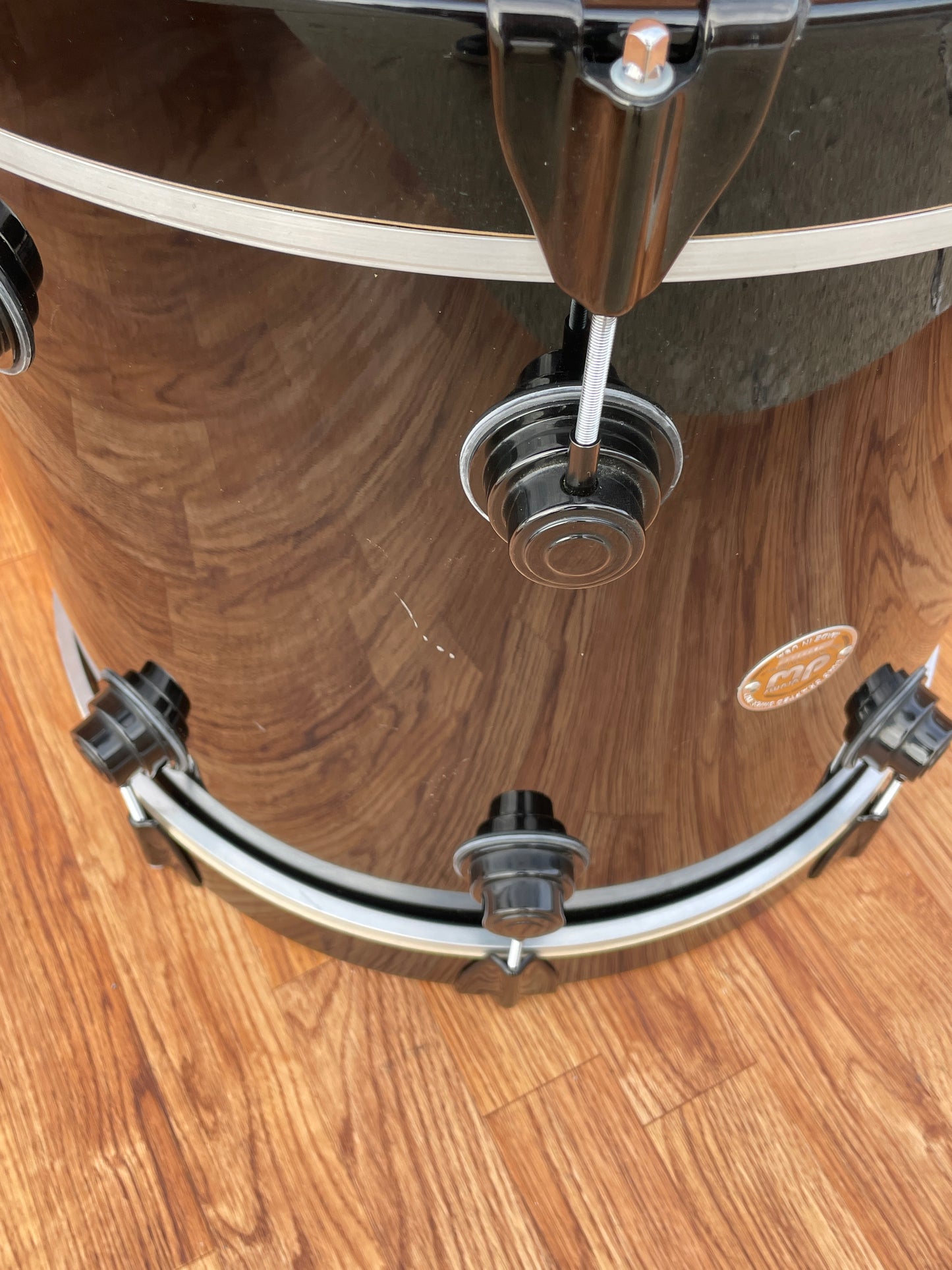 2004 DW 16x18 Virgin Bass Drum Black Lacquer Drum Workshop Collector's Series