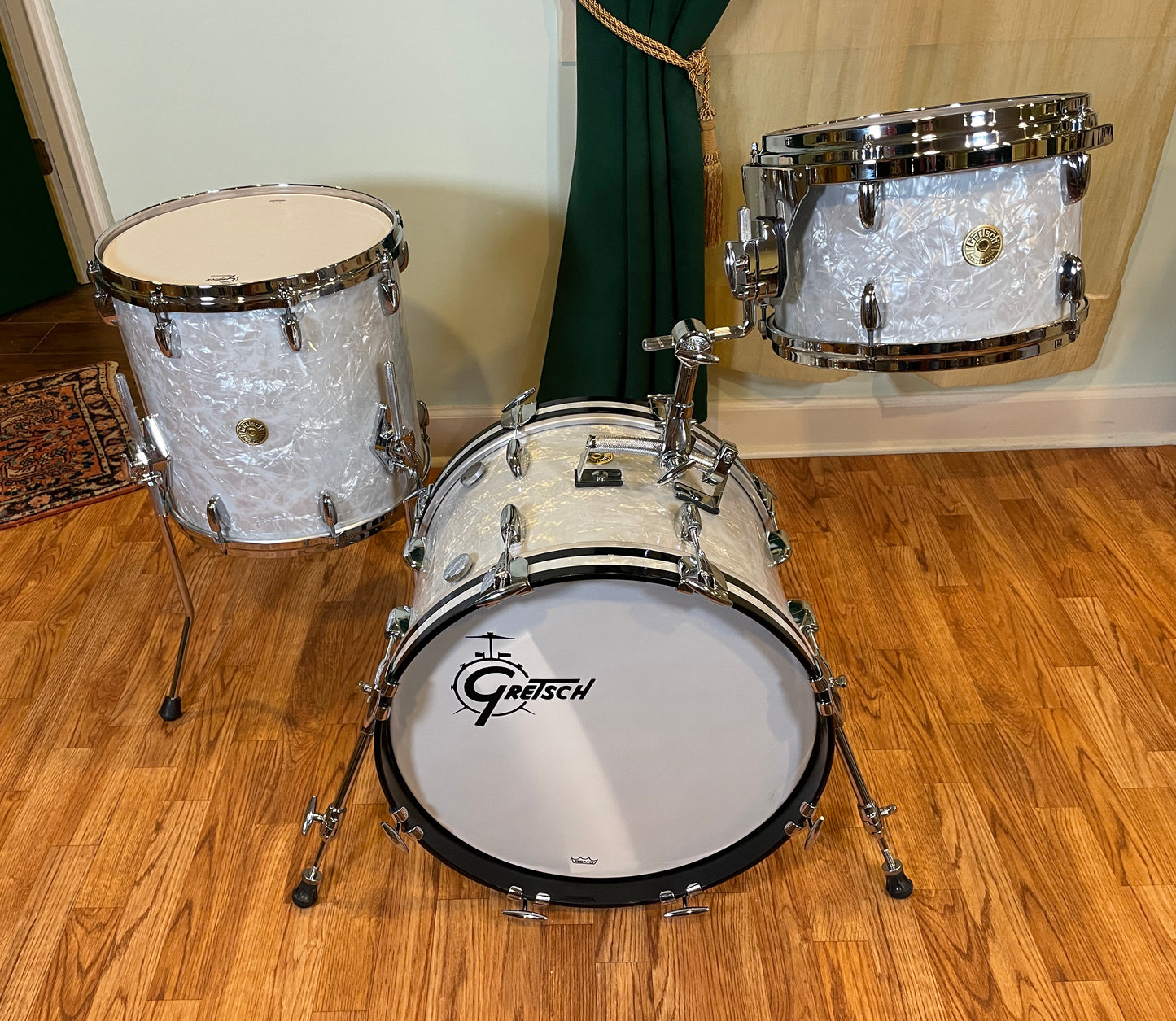 Gretsch USA Custom Bop Set White "60's Marine Pearl" 12x18/8x12/14x14