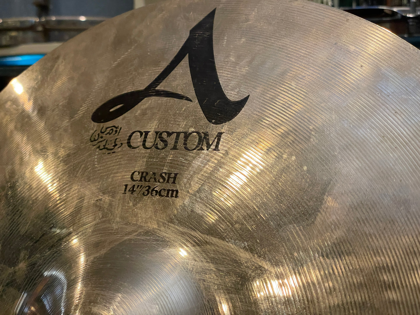 14" Zildjian A Custom Crash Cymbal 814g