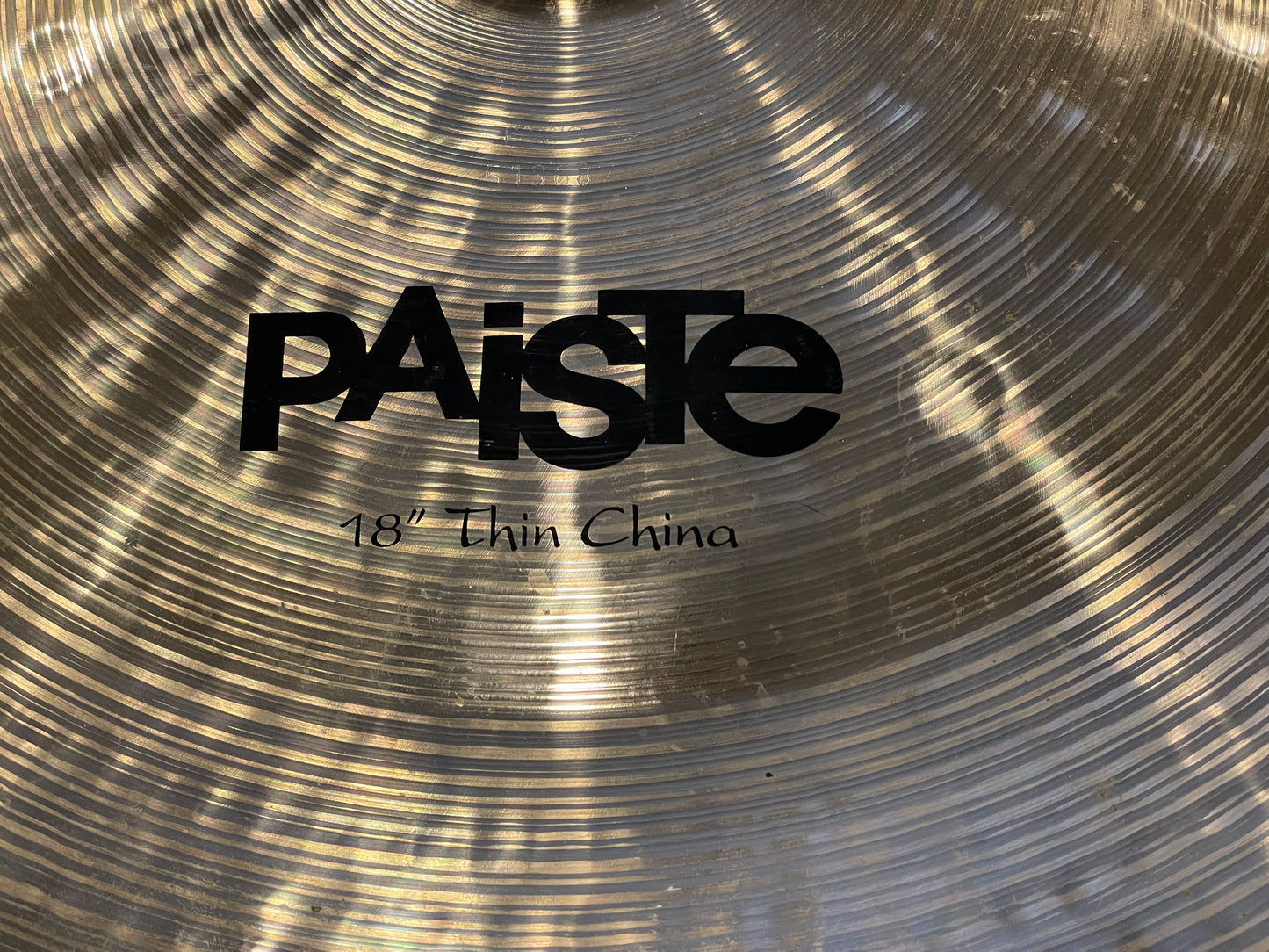 18" Paiste Sound Formula Thin China Cymbal 1244g