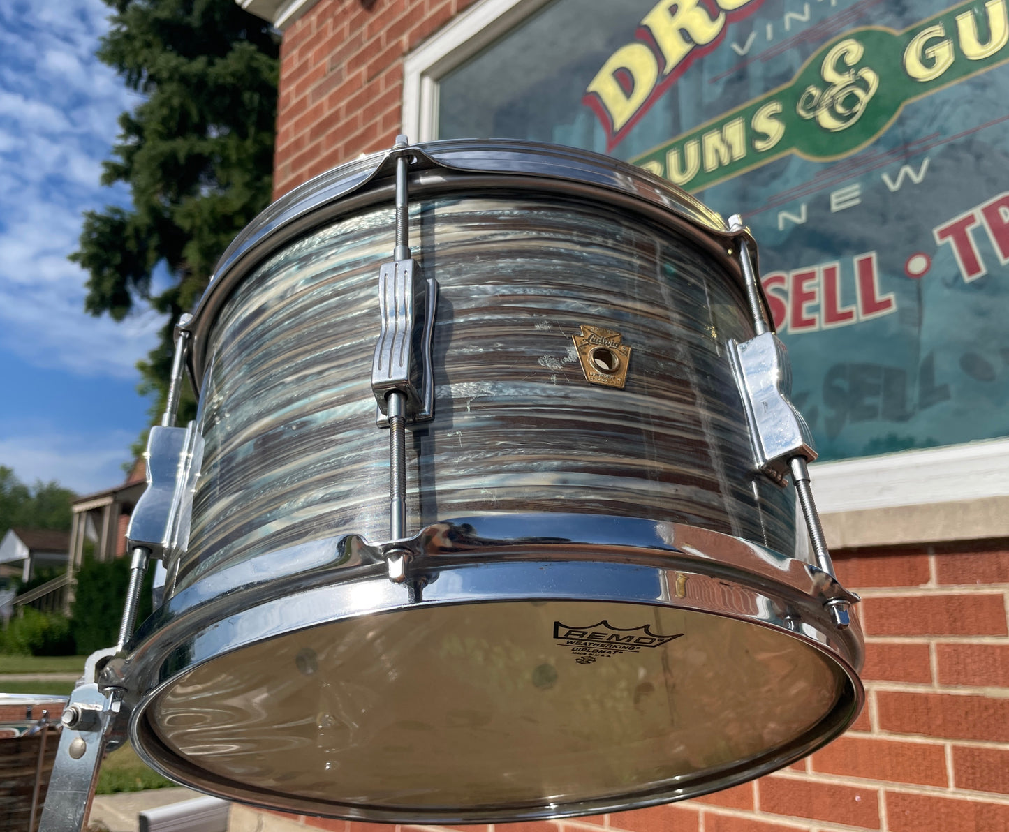 1965 Ludwig Club Date Drum Set Oyster Blue Pearl 20/12/14