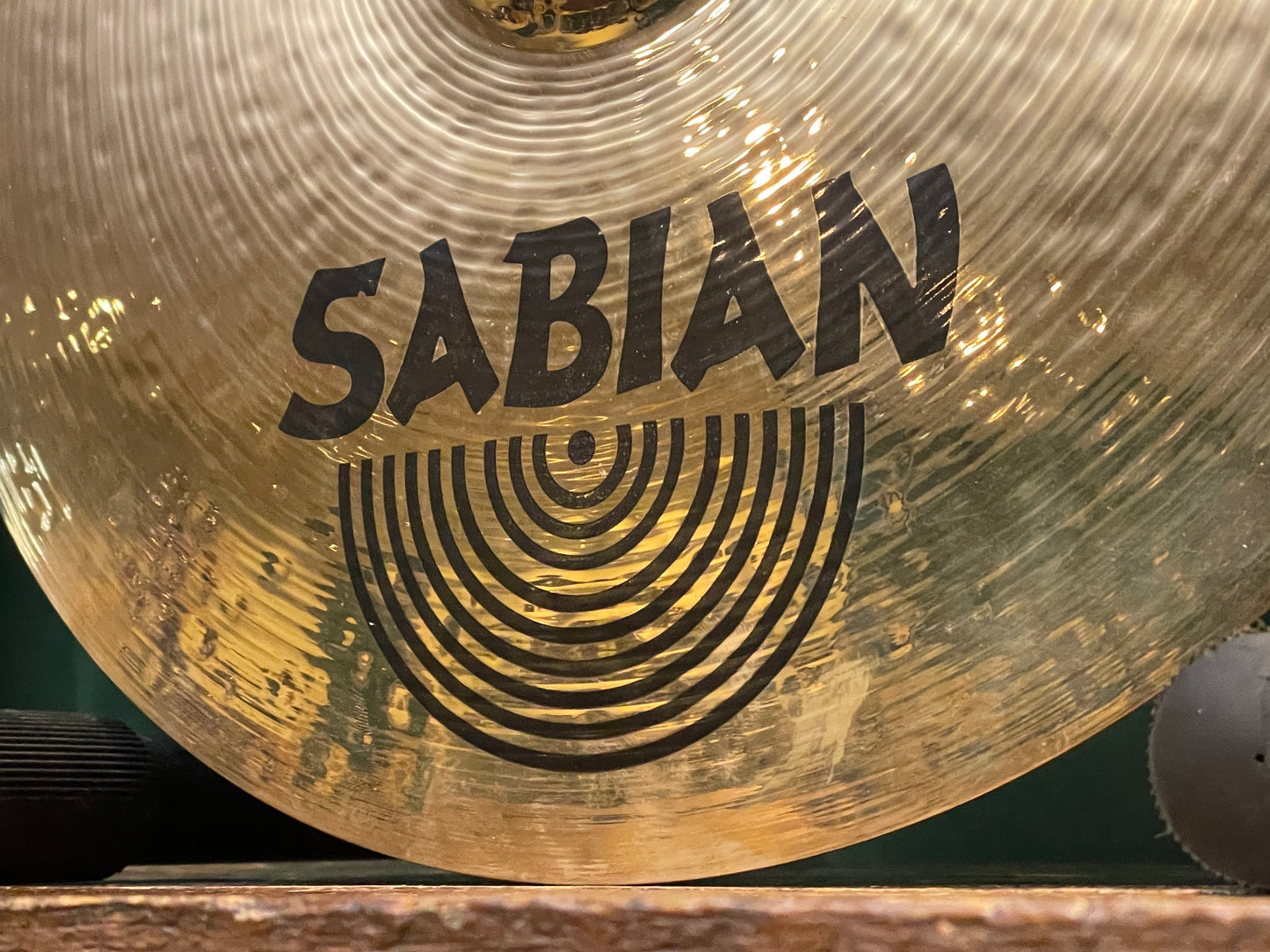 16" Sabian Hand Hammered HH Thin Crash Cymbal Brilliant 982g