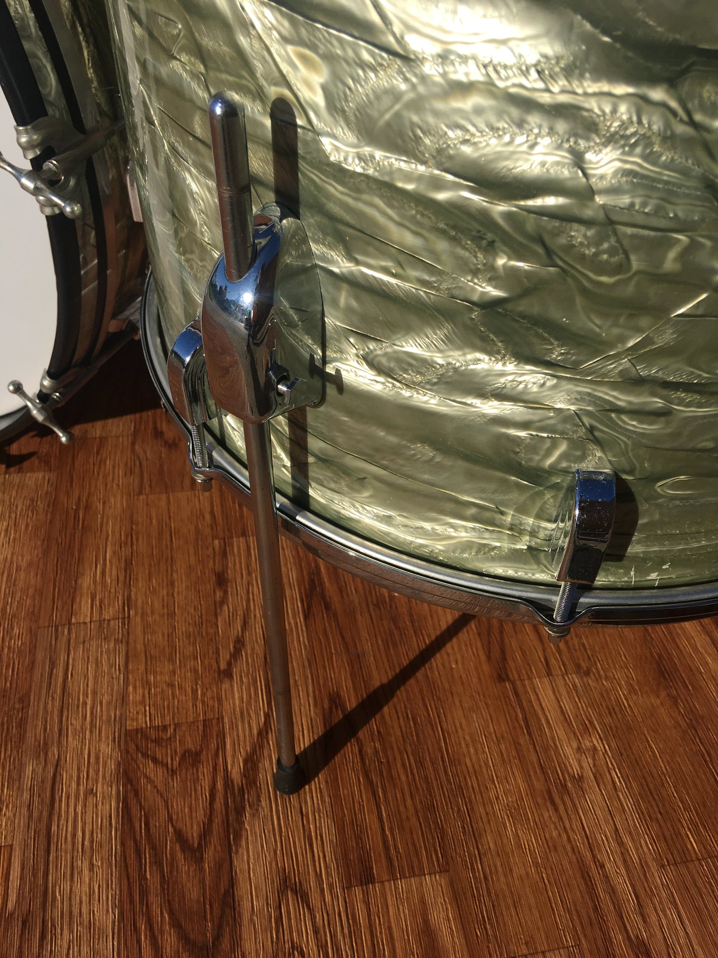 1960s Leedy Shelly Manne 22/13/16 Light (Sky) Blue Pearl Drum Set