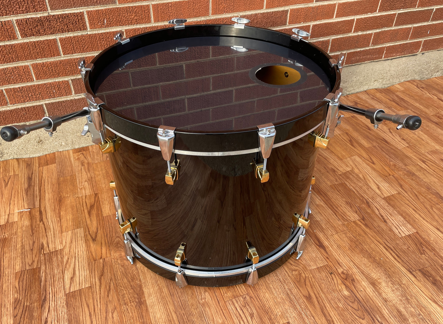 Yamaha 16x22 Maple Custom Bass Drum Black Made in Japan