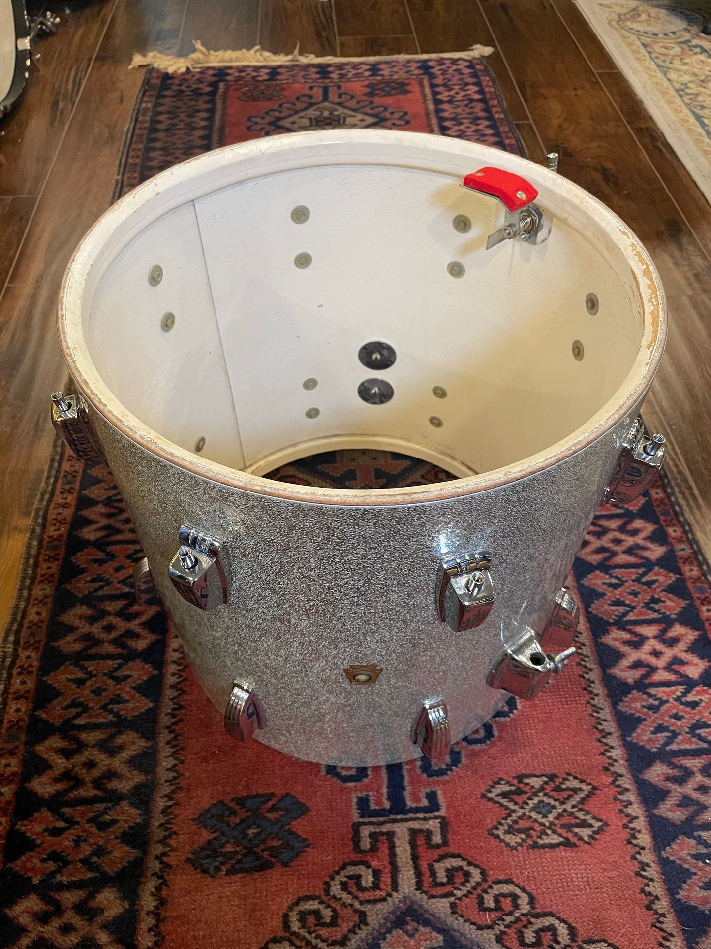 1966 Ludwig Jazzette Silver Sparkle Drum Set 12x18/12/14