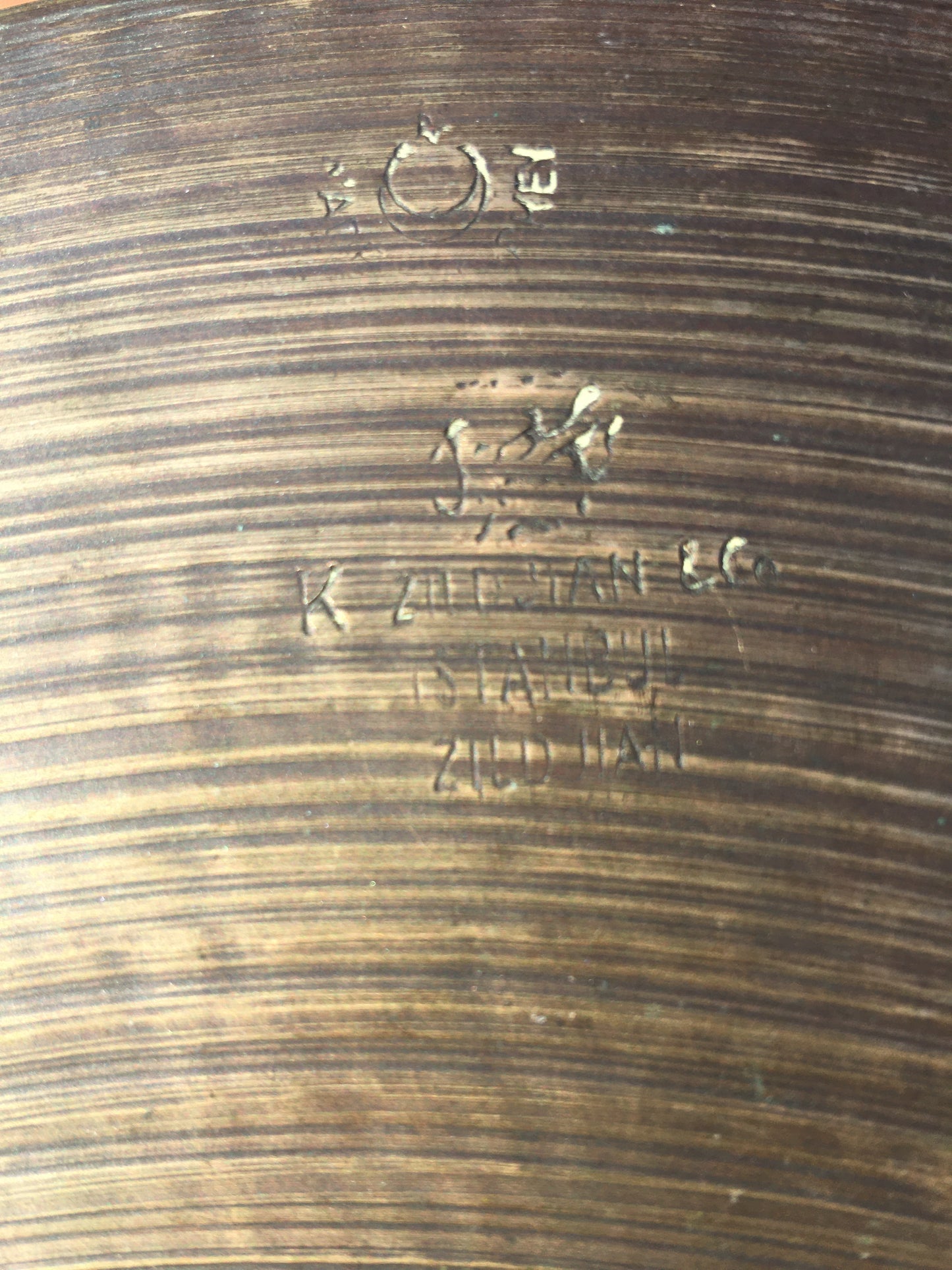 14" Zildjian K Istanbul Old Stamp IVb Cymbal 862g #594