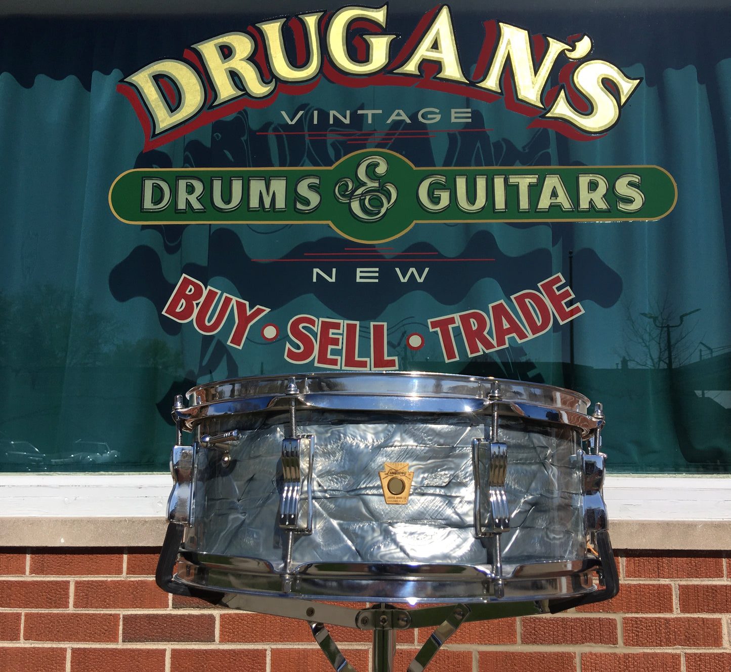 1966 Ludwig 5x14 Jazz Fest Snare Drum Sky Blue Pearl *Jazz Festival*