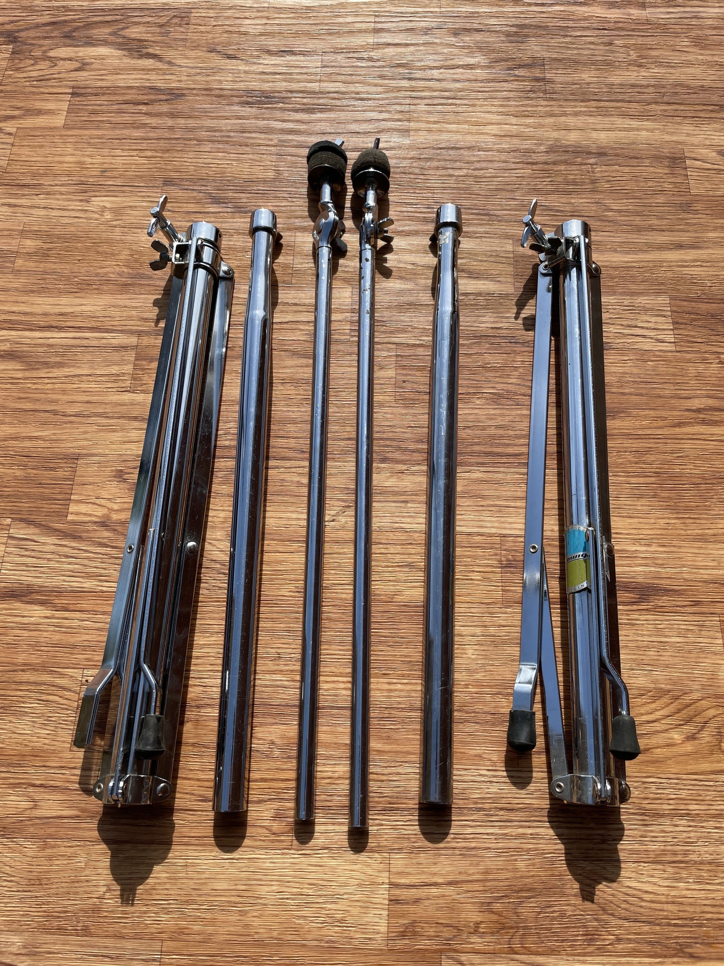 1970s Ludwig Atlas Straight Cymbal Stand Pair