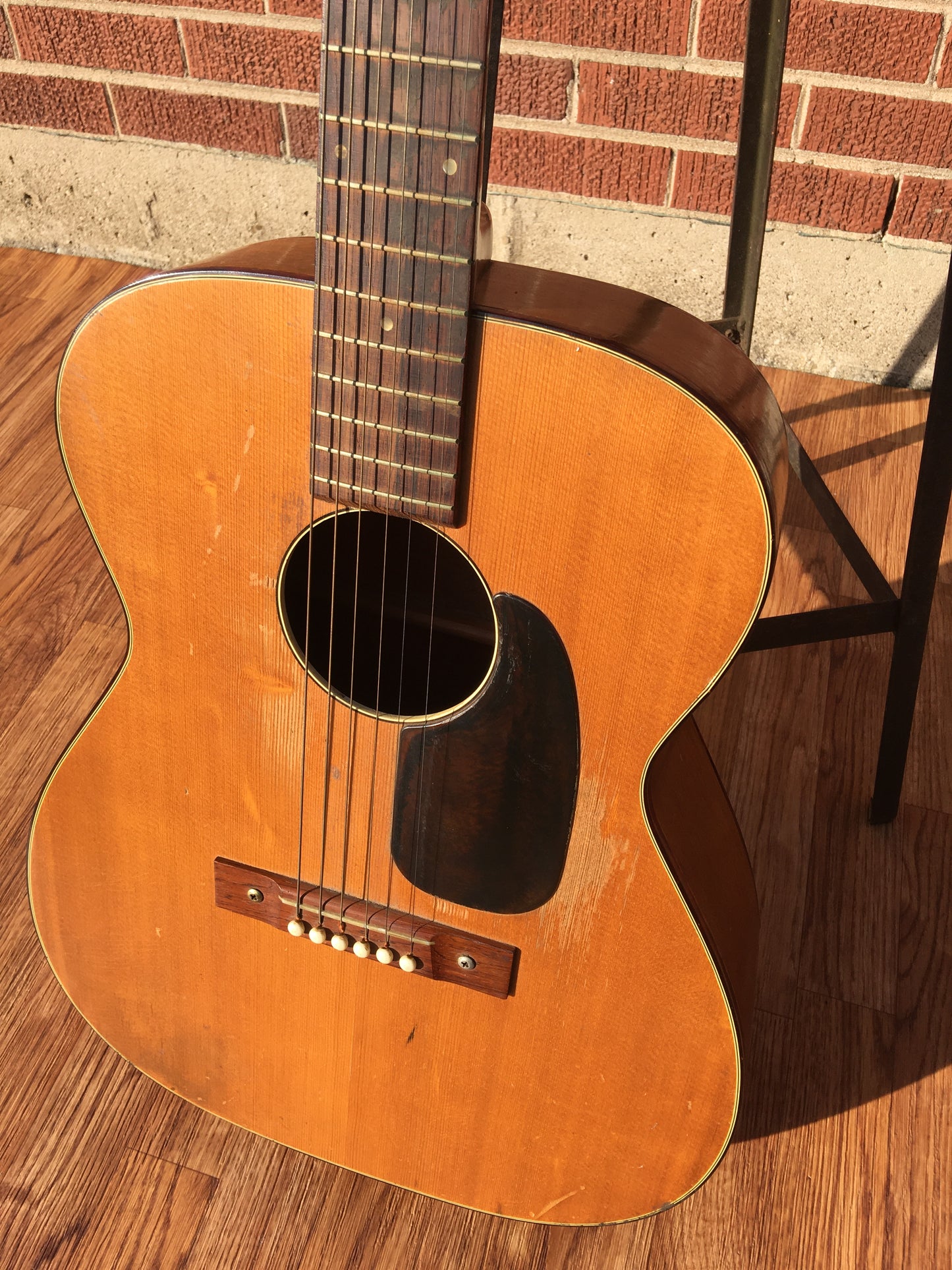 1960s Harmony H162 Tortoise Double Bound Acoustic Guitar w/CBC