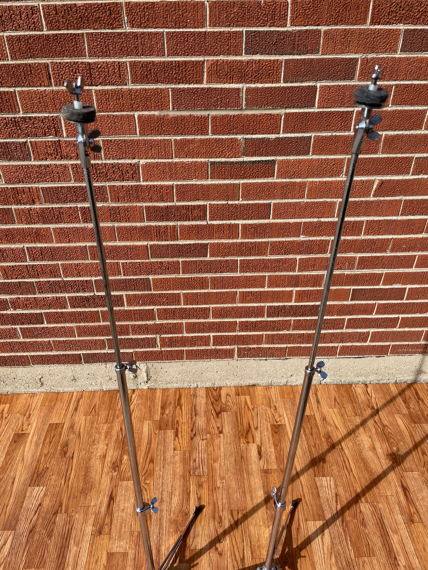 1960s Ludwig 1400 Flat Base Straight Cymbal Stand Pair (2 Pcs.)