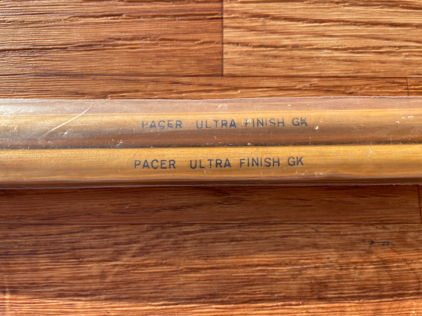 N.O.S. Vintage Pacer Ultra Finish GK Gene Krupa Wood Tip Drum Sticks w/ Original Bag New Old Stock
