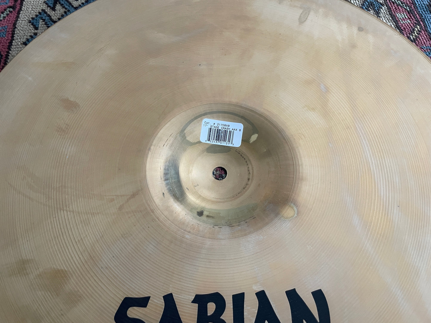 17" Sabian AAX Stage Crash Cymbal 1256g