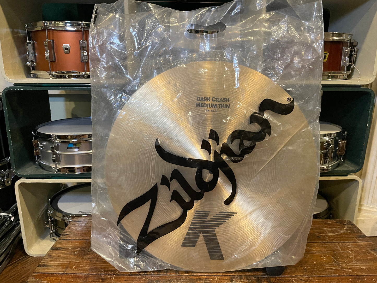 17" Zildjian K Dark Crash Medium Thin Cymbal 1326g