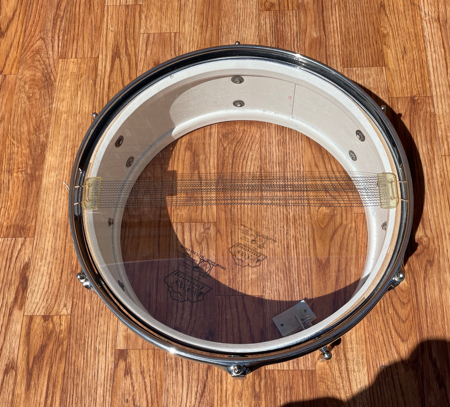 1965 Ludwig 5x14 Pioneer Snare Drum Silver / Blue Duco