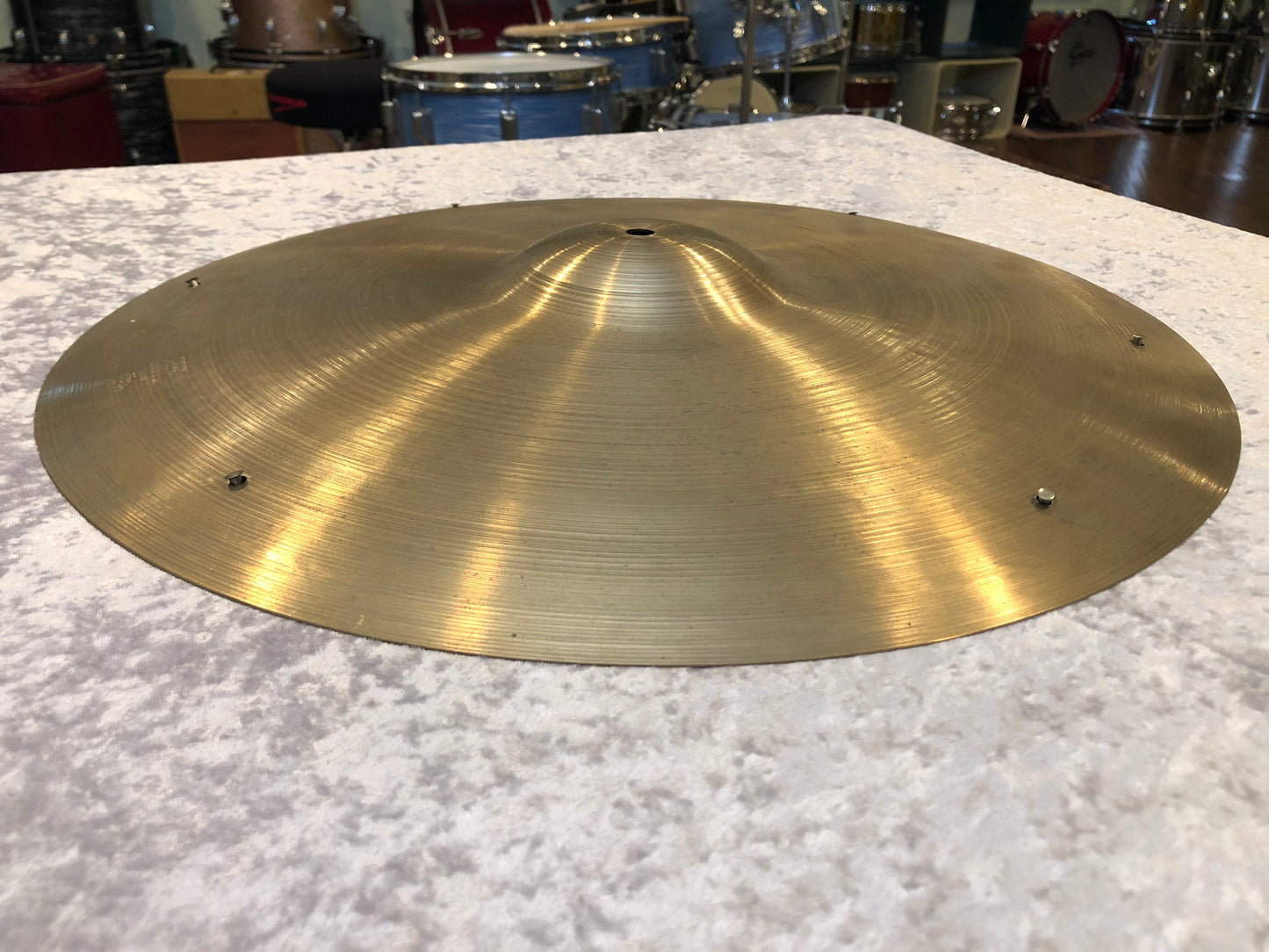 20" Zildjian A 1950s Sizzle Ride Cymbal w/ Factory Rivets 2108g #697 *Video Demo*