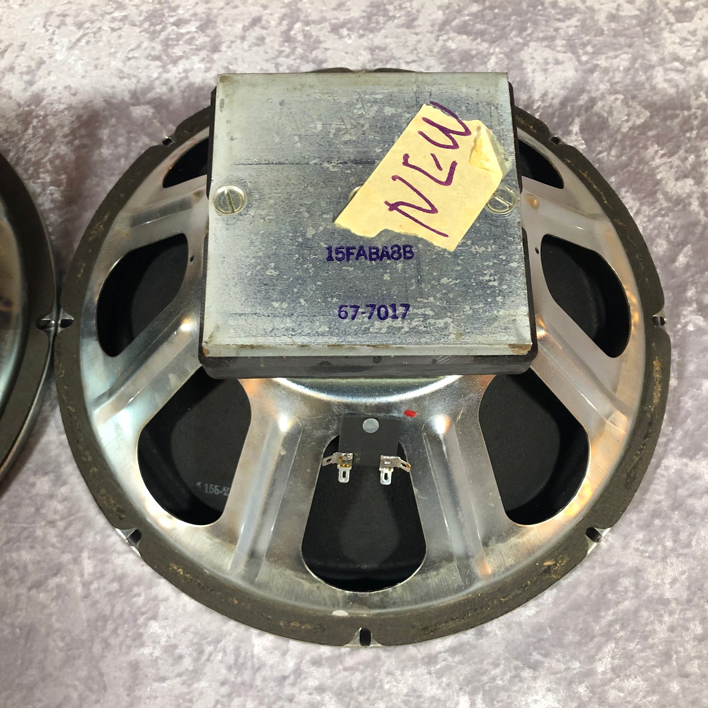 Pair of 1970s Eminence 15FABA8B 15" Speakers For Acoustic Bass Cabinet