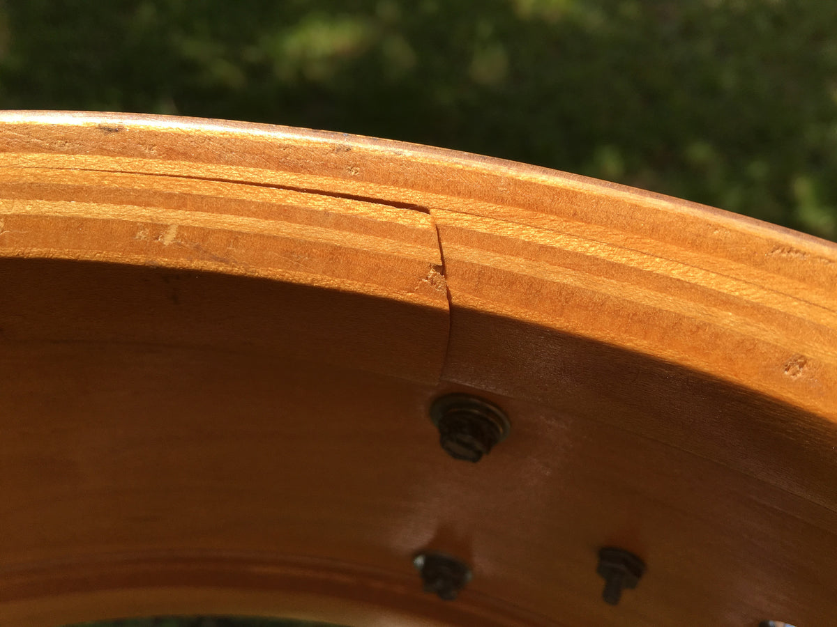 Vintage 1966 Rogers Wood Dynasonic Snare Drum 5"x14" Champagne Sparkle