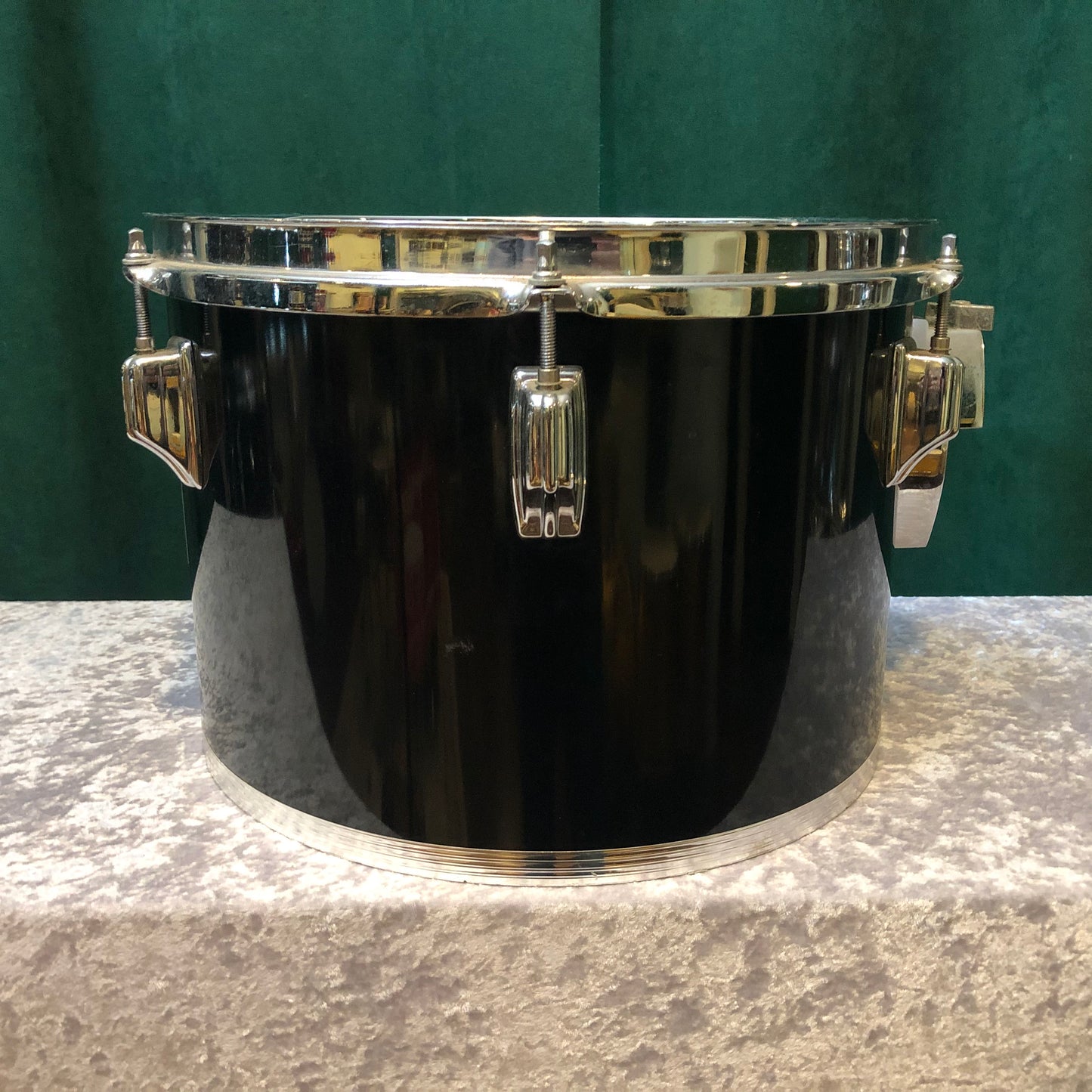 1970s Rogers Big R 9x13 Tom Concert Tom Black