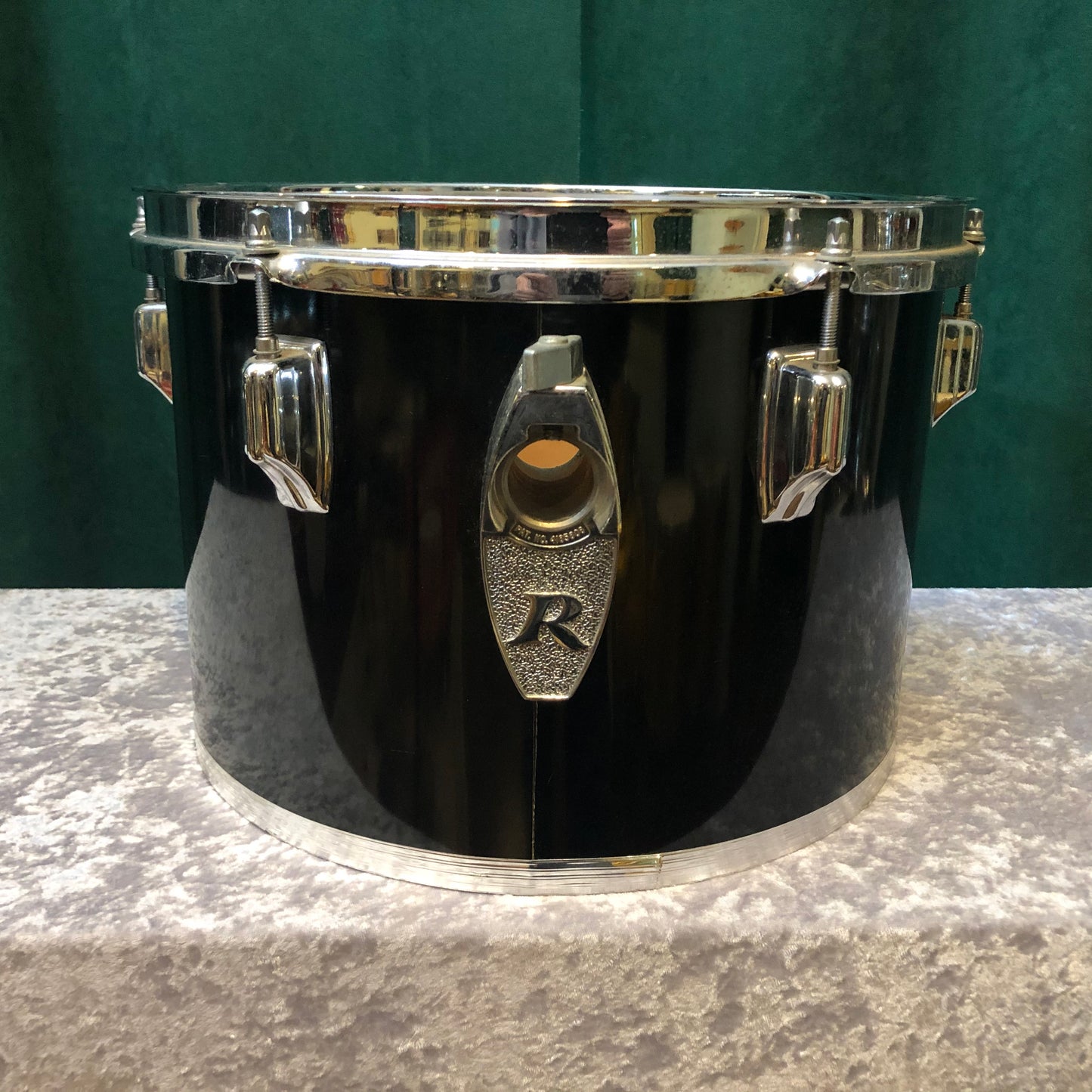 1970s Rogers Big R 9x13 Tom Concert Tom Black