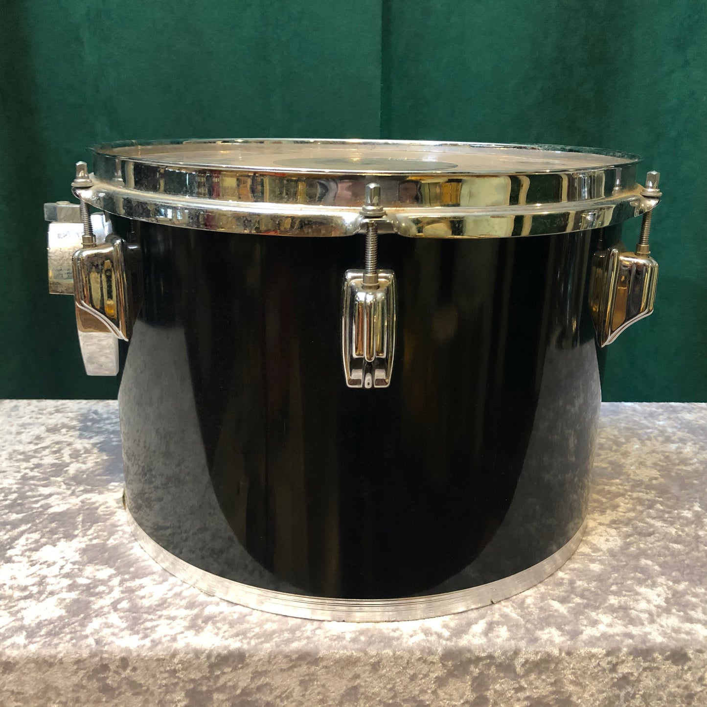 1970s Rogers Big R 9x13 Tom Concert Tom Black