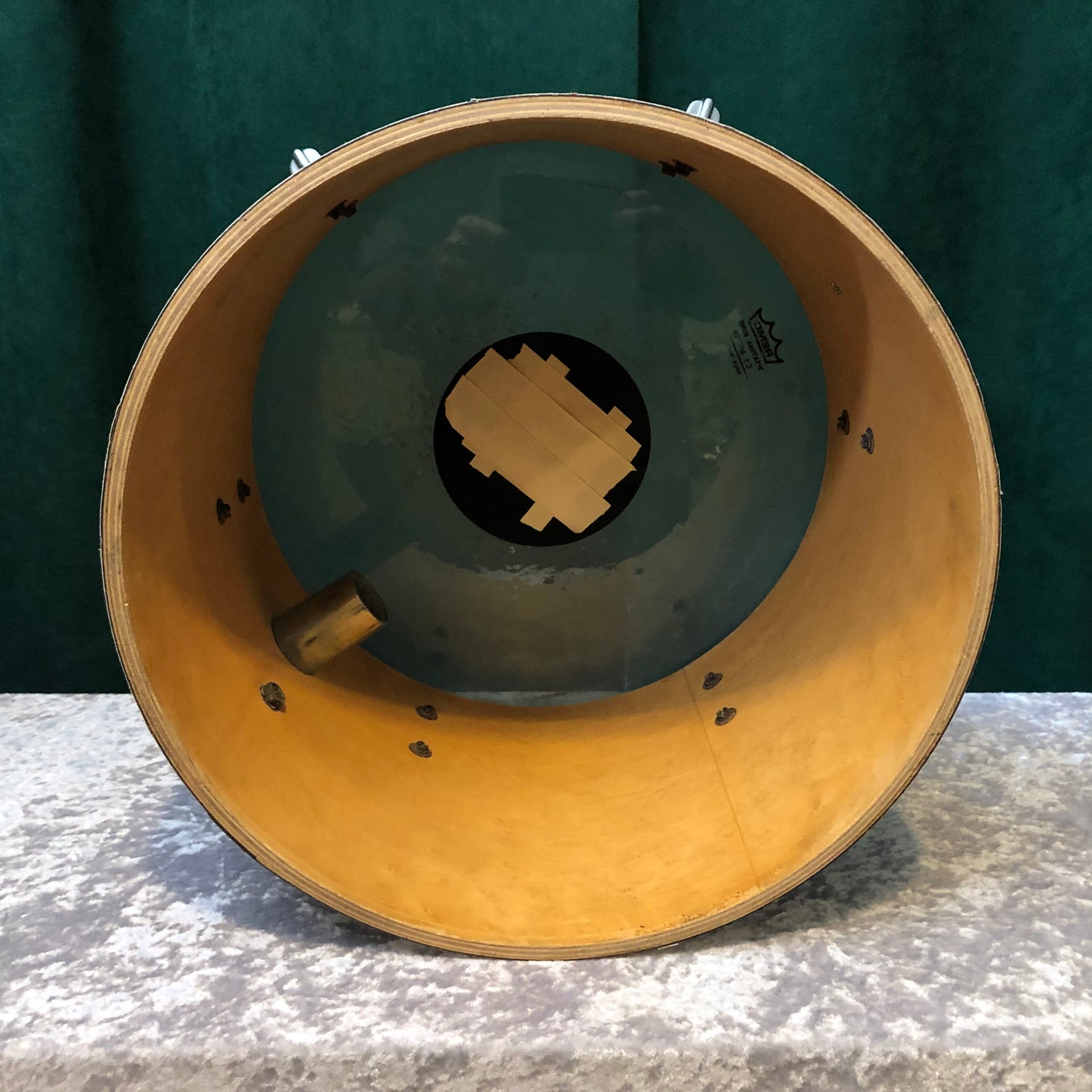 1970s Rogers Big R 9x13 Tom Concert Tom Black