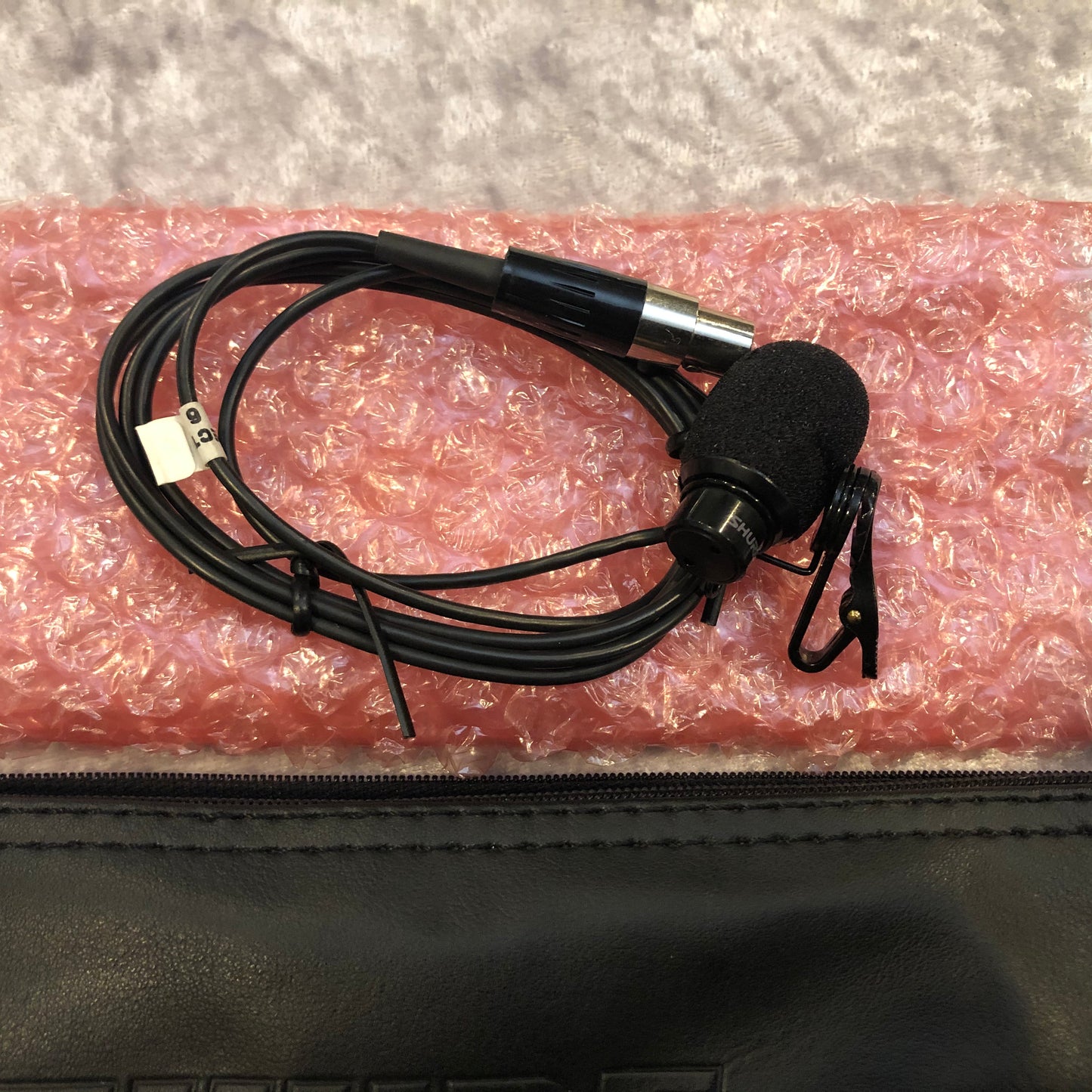 Shure 185 Cardioid Lavalier Microphone For Wireless Pack w/ Bag & Extra Foam