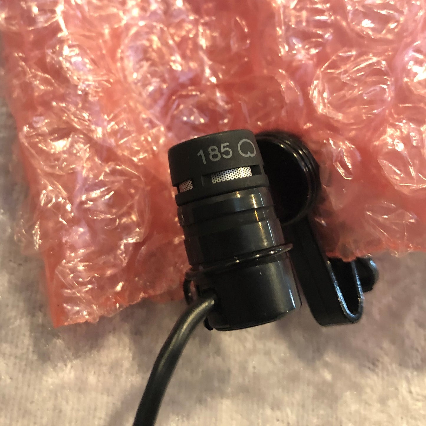 Shure 185 Cardioid Lavalier Microphone For Wireless Pack w/ Bag & Extra Foam