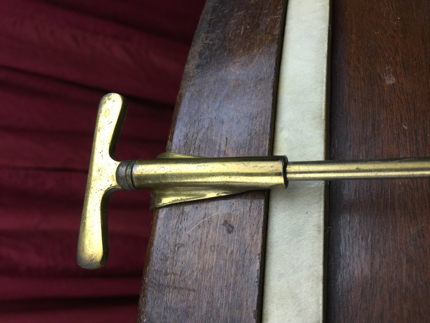 Leedy 1920's Bass Drum with Original Calf Heads 14"x28"