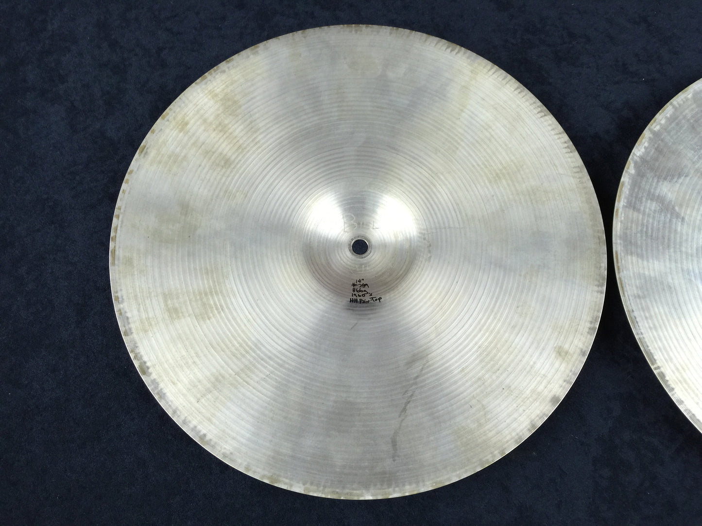 *No Longer Available* 14" 1960's Pre-Serial Paiste Hi-Hats 866g/904g # 289
