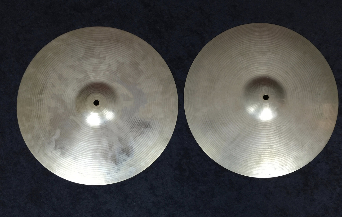 *No Longer Available* 14" 1960's Pre-Serial Paiste Hi-Hats 866g/904g # 289