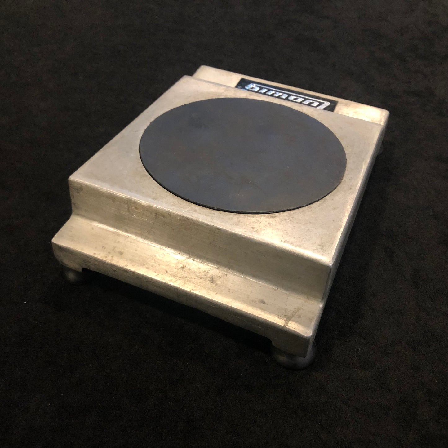1970s Ludwig No. 4050 Practice Pad Aluminum / Rubber