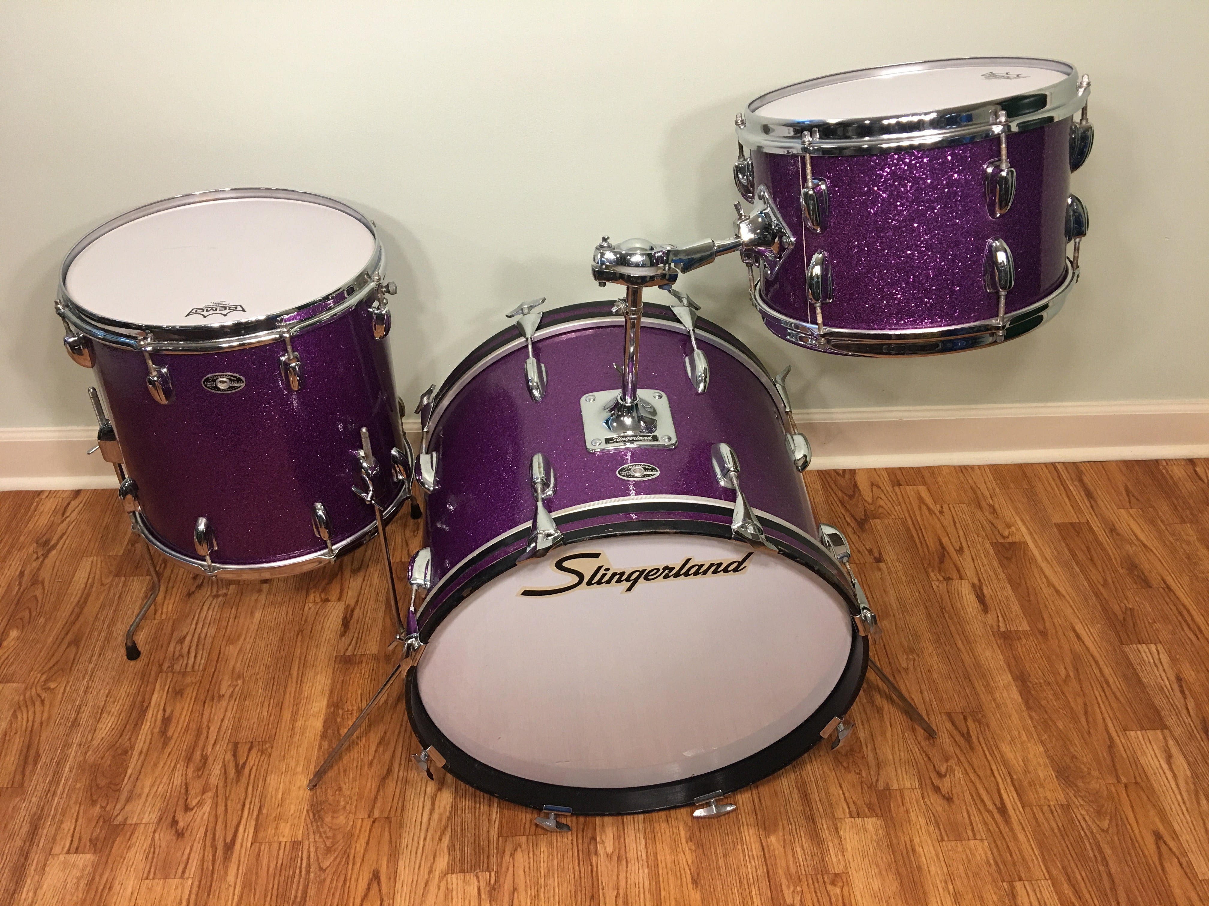 Early 1970s Slingerland Purple Sparkle 