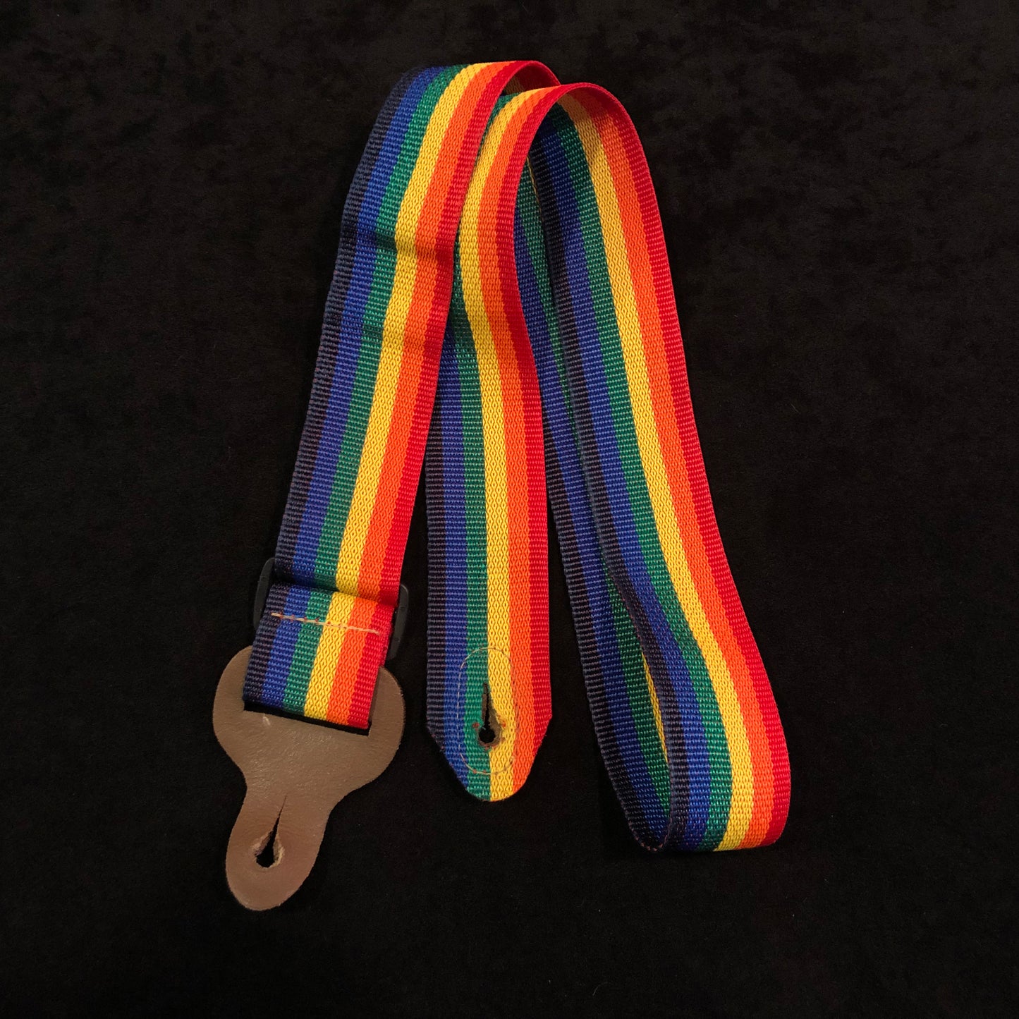 Vintage Doctor Song Rainbow Guitar Strap Made In USA