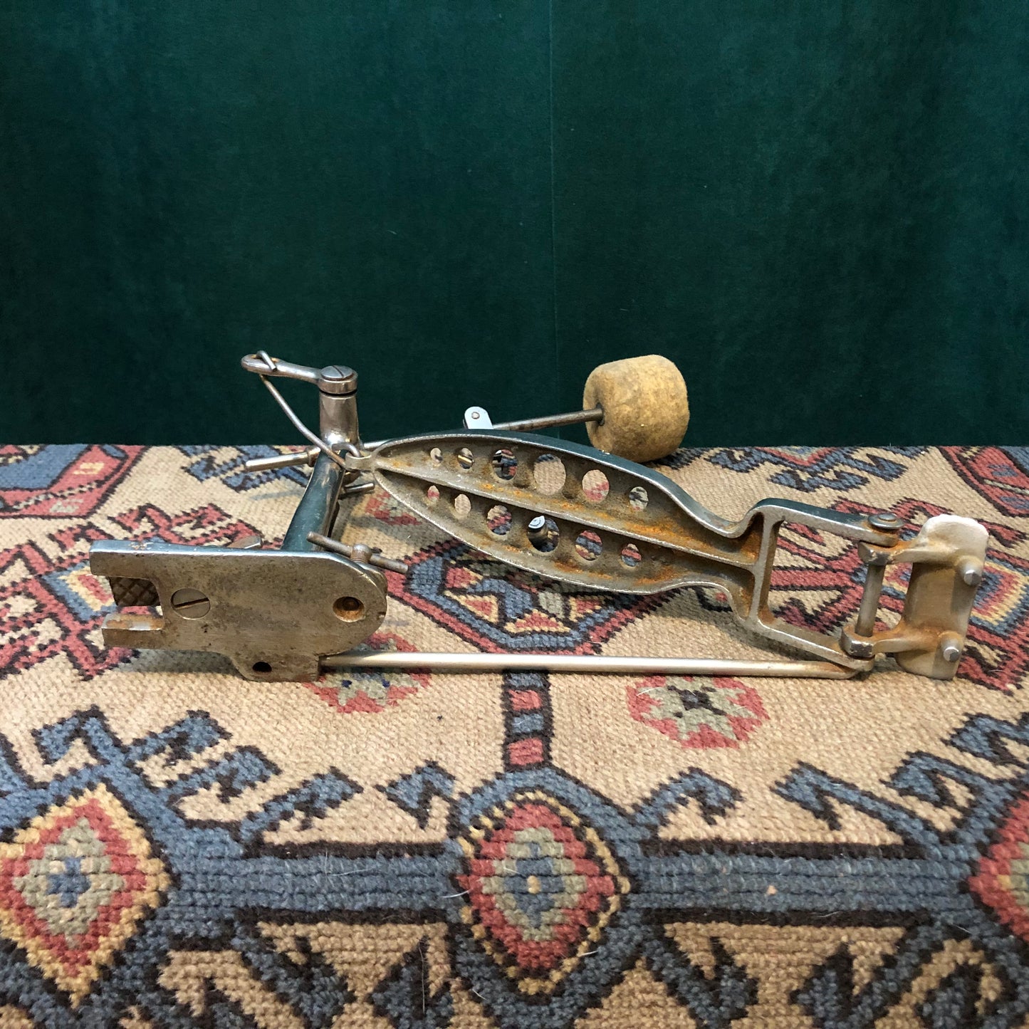 Vintage 1909-22 Ludwig Bass Drum Pedal w/ Cymbal Striker