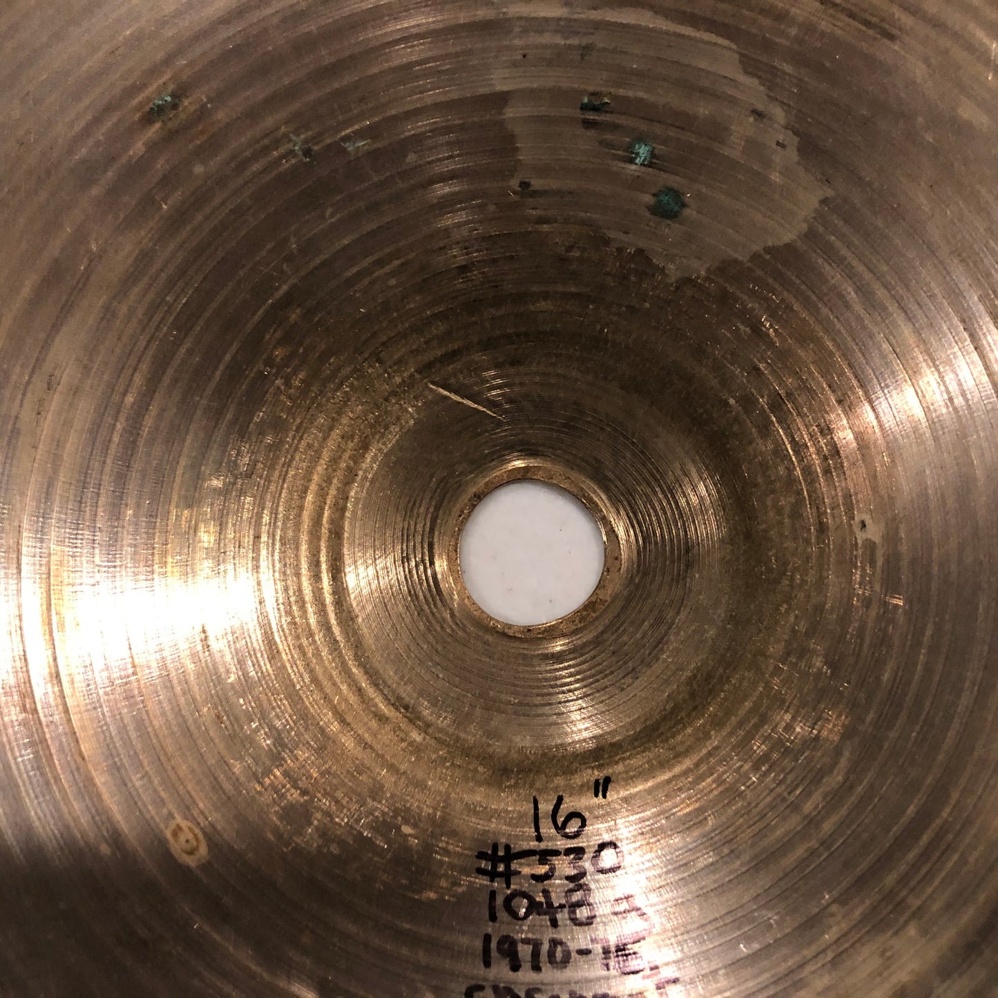 16" Zildjian A 1970s Crash Cymbal 1048g #530 *Video Demo*