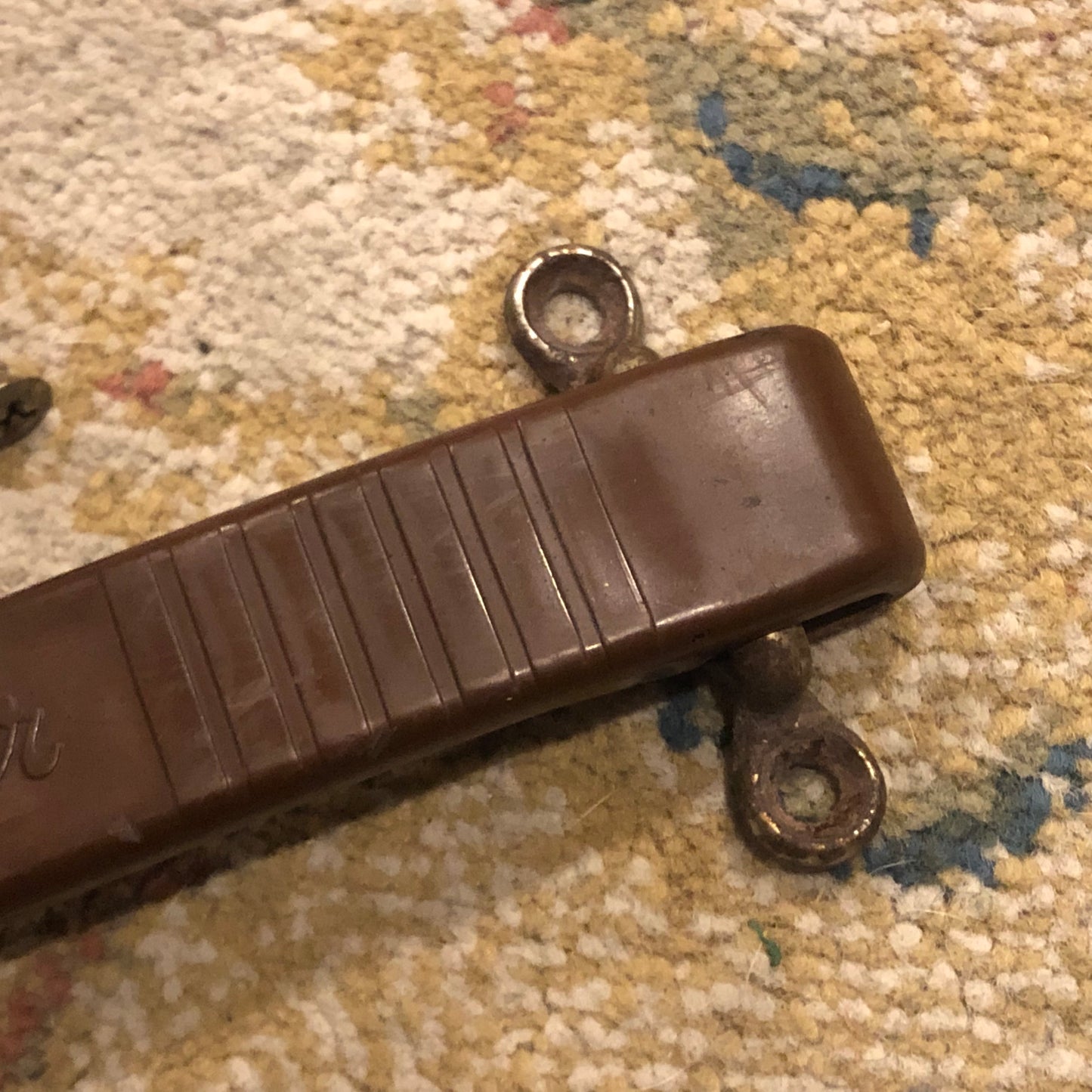 1950s-1960s Fender Brown Dog Bone Guitar Amplifier Handle
