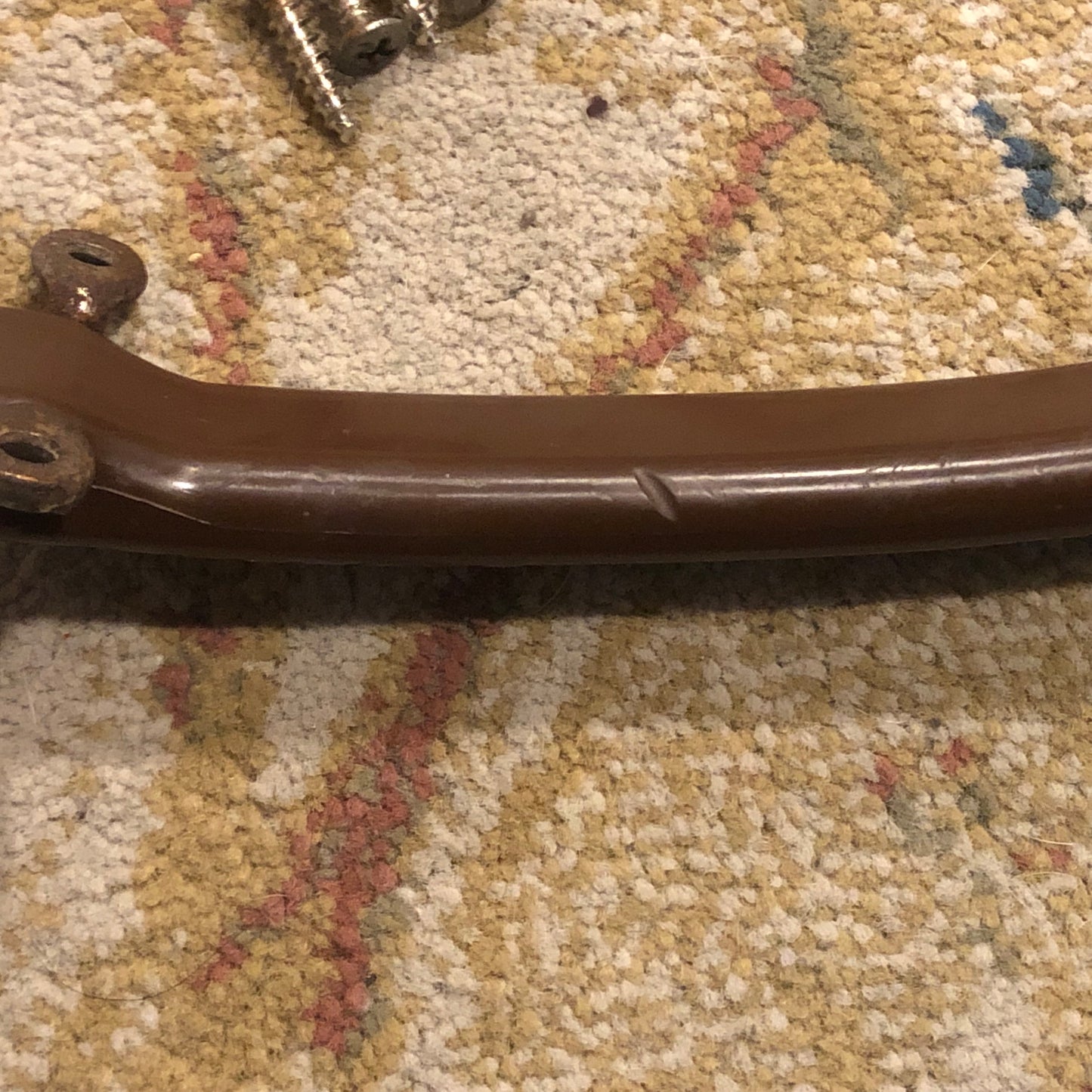 1950s-1960s Fender Brown Dog Bone Guitar Amplifier Handle