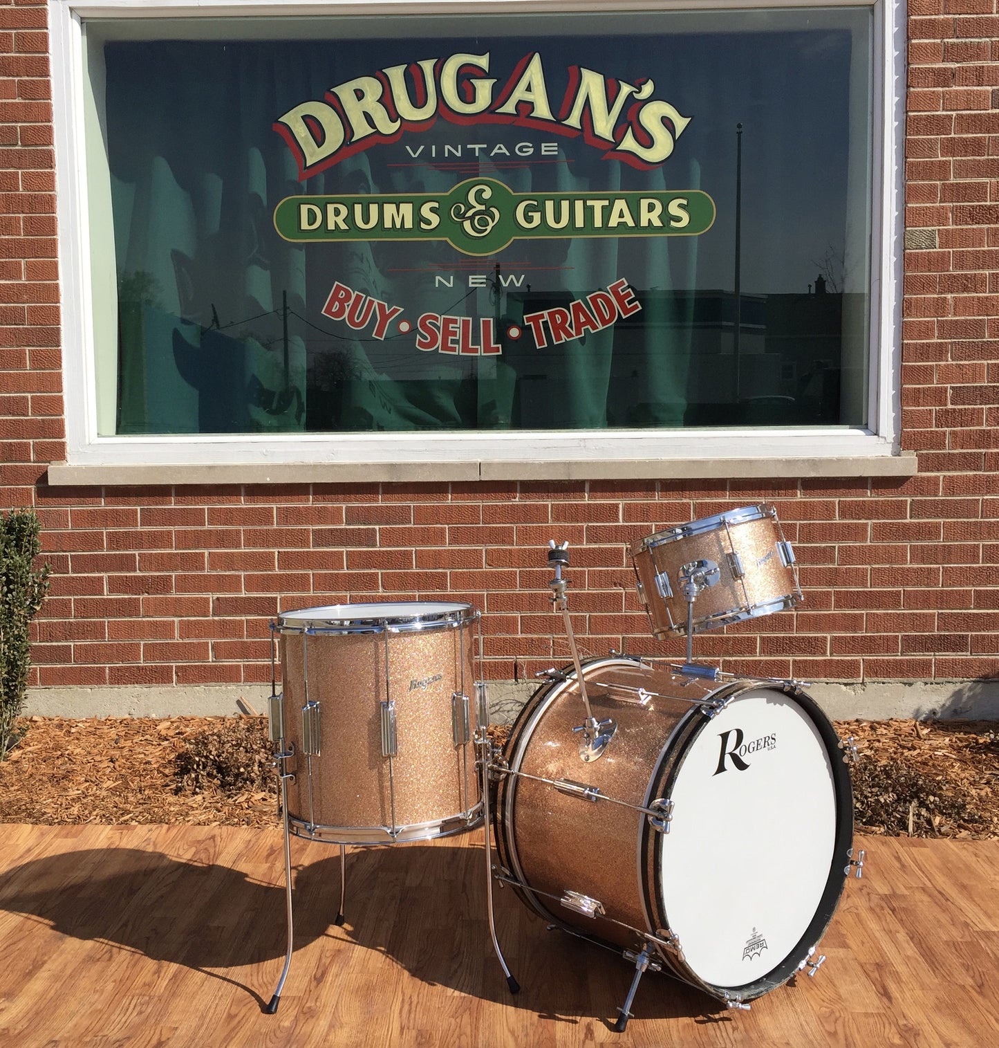 Rogers 1960's Champagne Sparkle Cleveland "Delta" Tower Set - 20/12/14