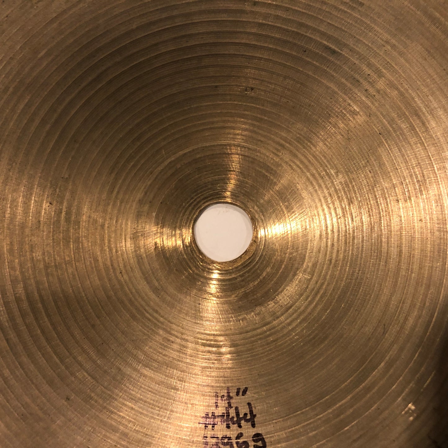 14" Zildjian A 1977-82 New Beat Hi-Hat Bottom Single Cymbal 1296g #444